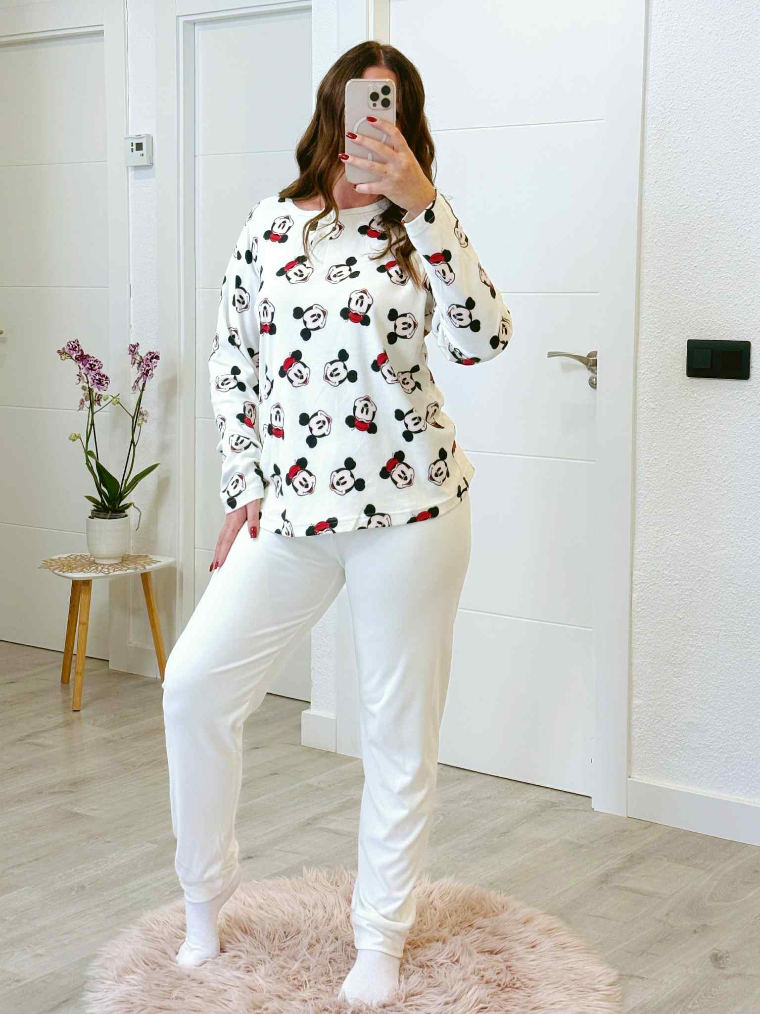 PIJAMA  MOUSE BLANCO