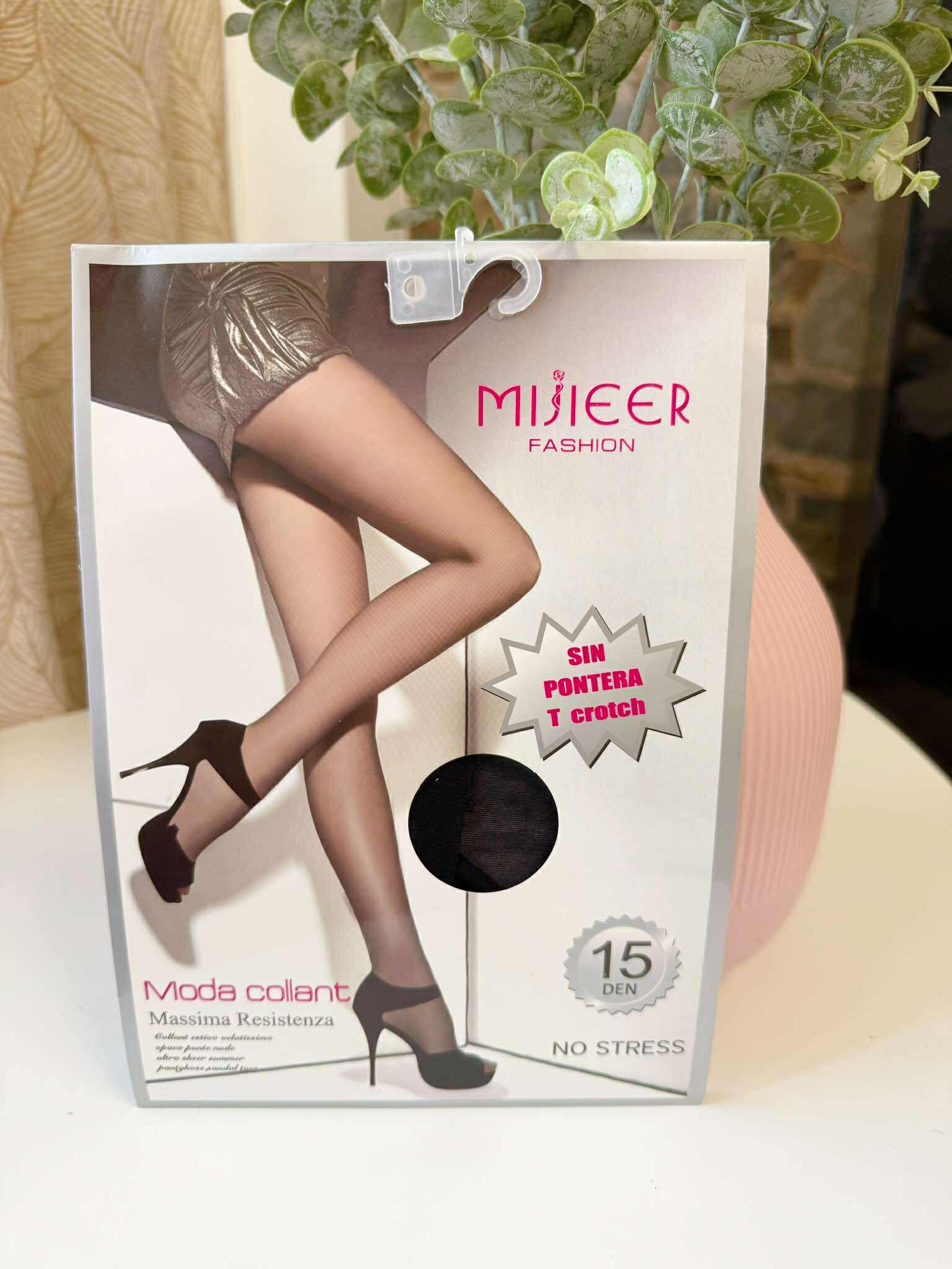 MEDIAS NEGRAS TALLA ÚNICA 15 DEN SIN PUNTERA