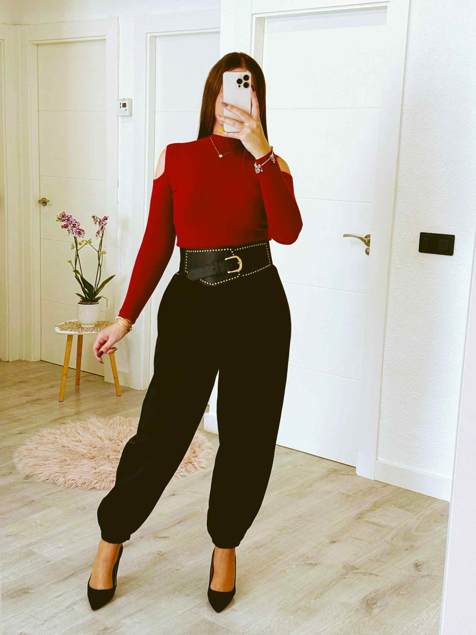 PANTALÓN GLOBO NEGRO