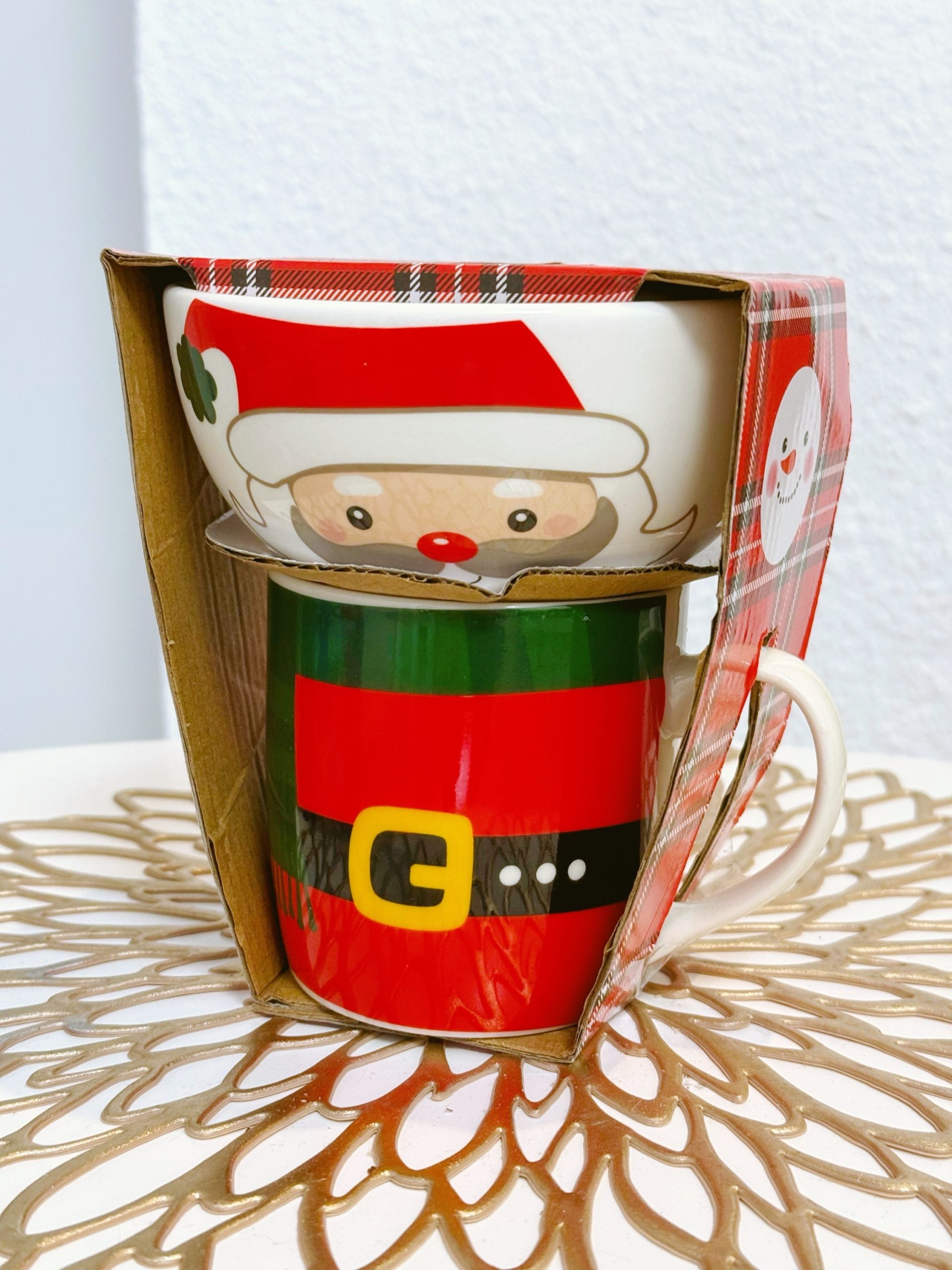 TAZA Y CUENCO PAPÁ NOEL
