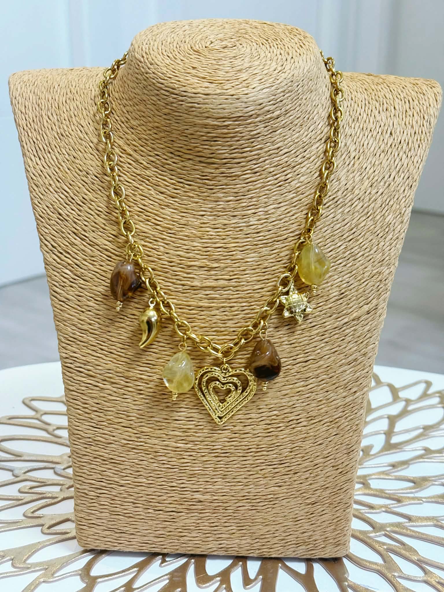 COLLAR CORAZÓN - ACERO