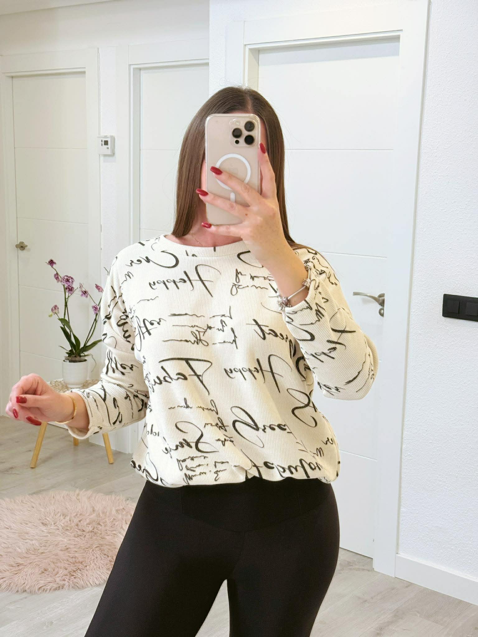 SUDADERA MICROPANA BEIGE