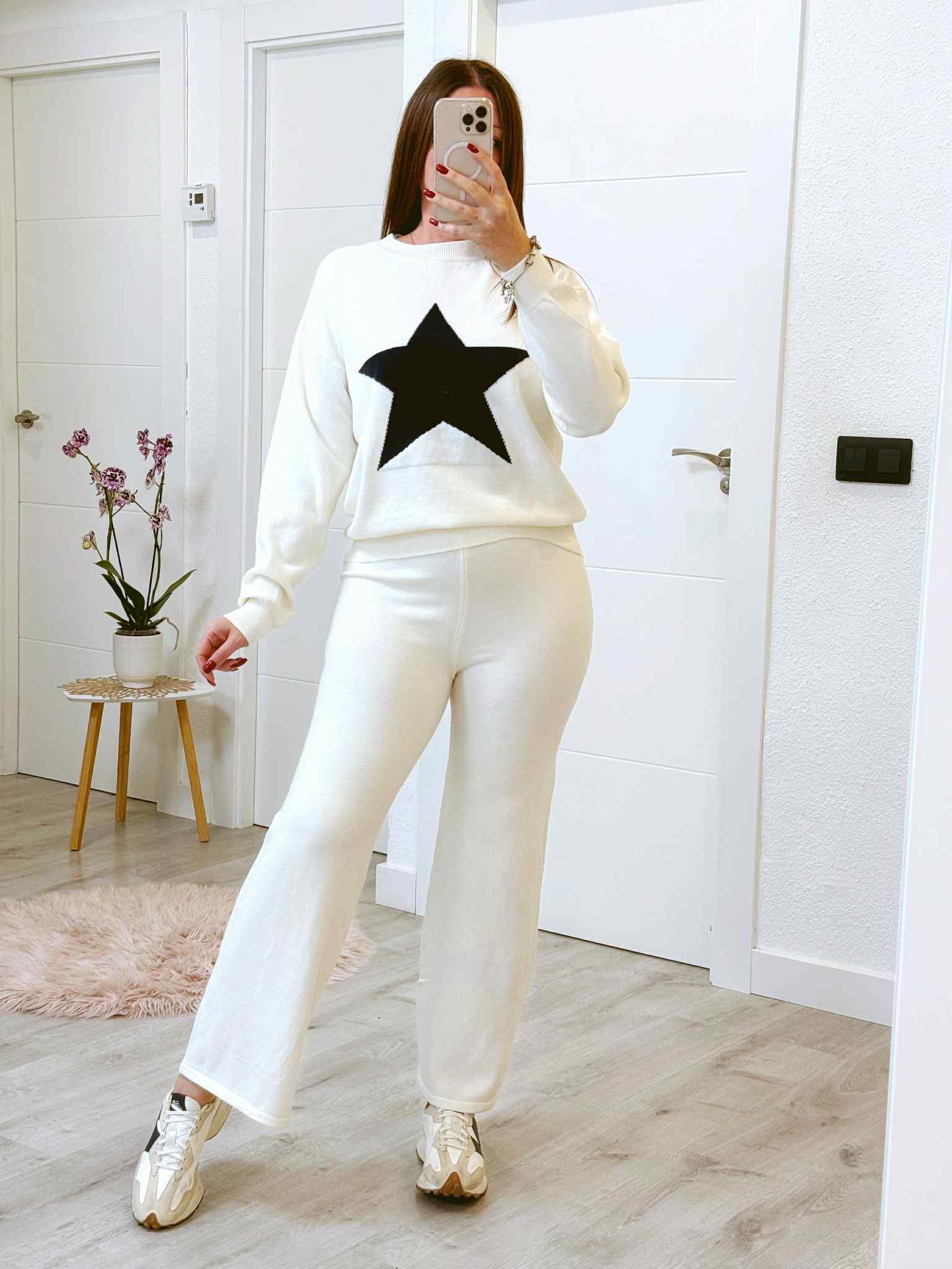 CONJUNTO ESTRELLA BLANCO ROTO