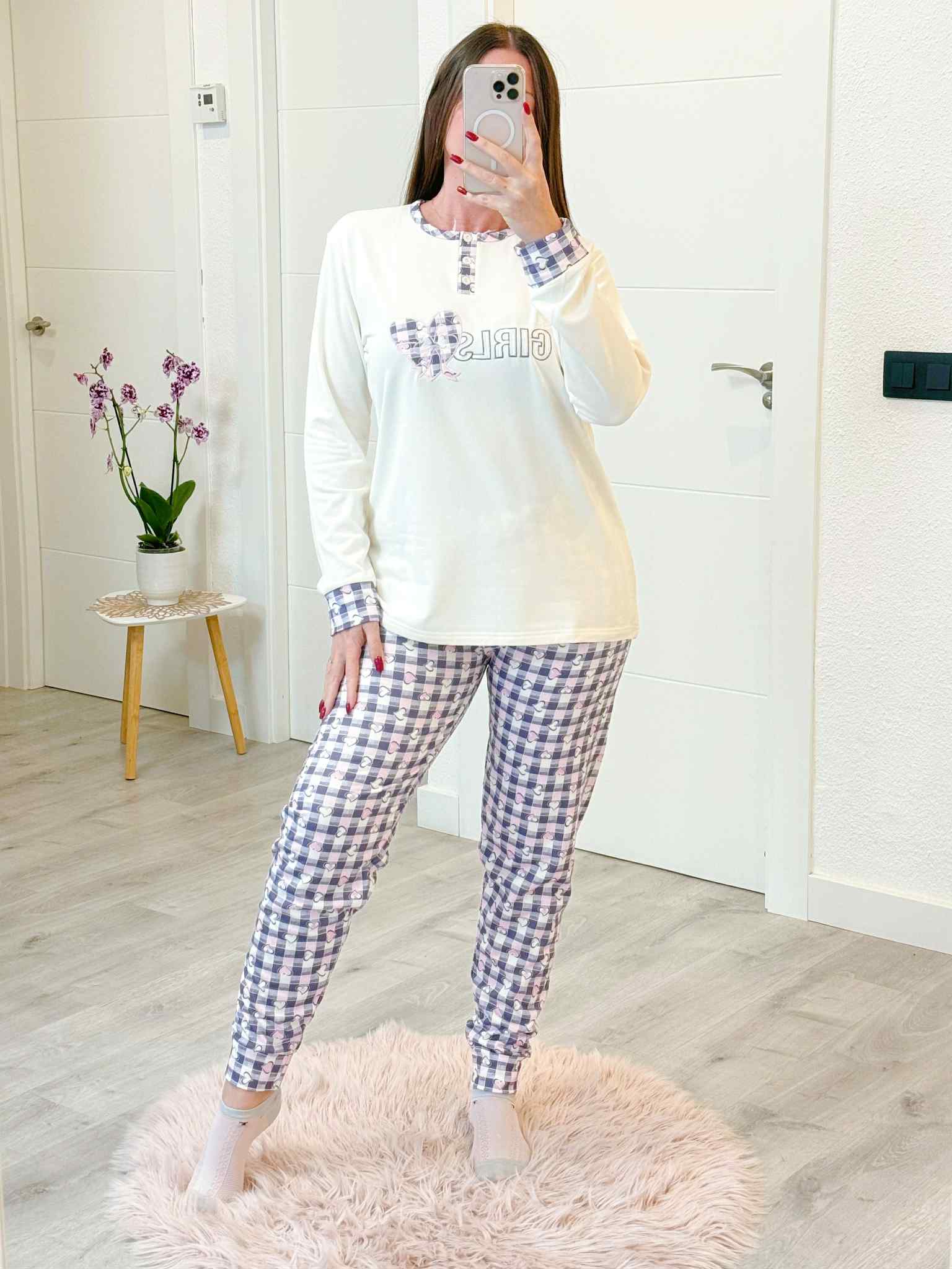 PIJAMA  GIRLS  BLANCO