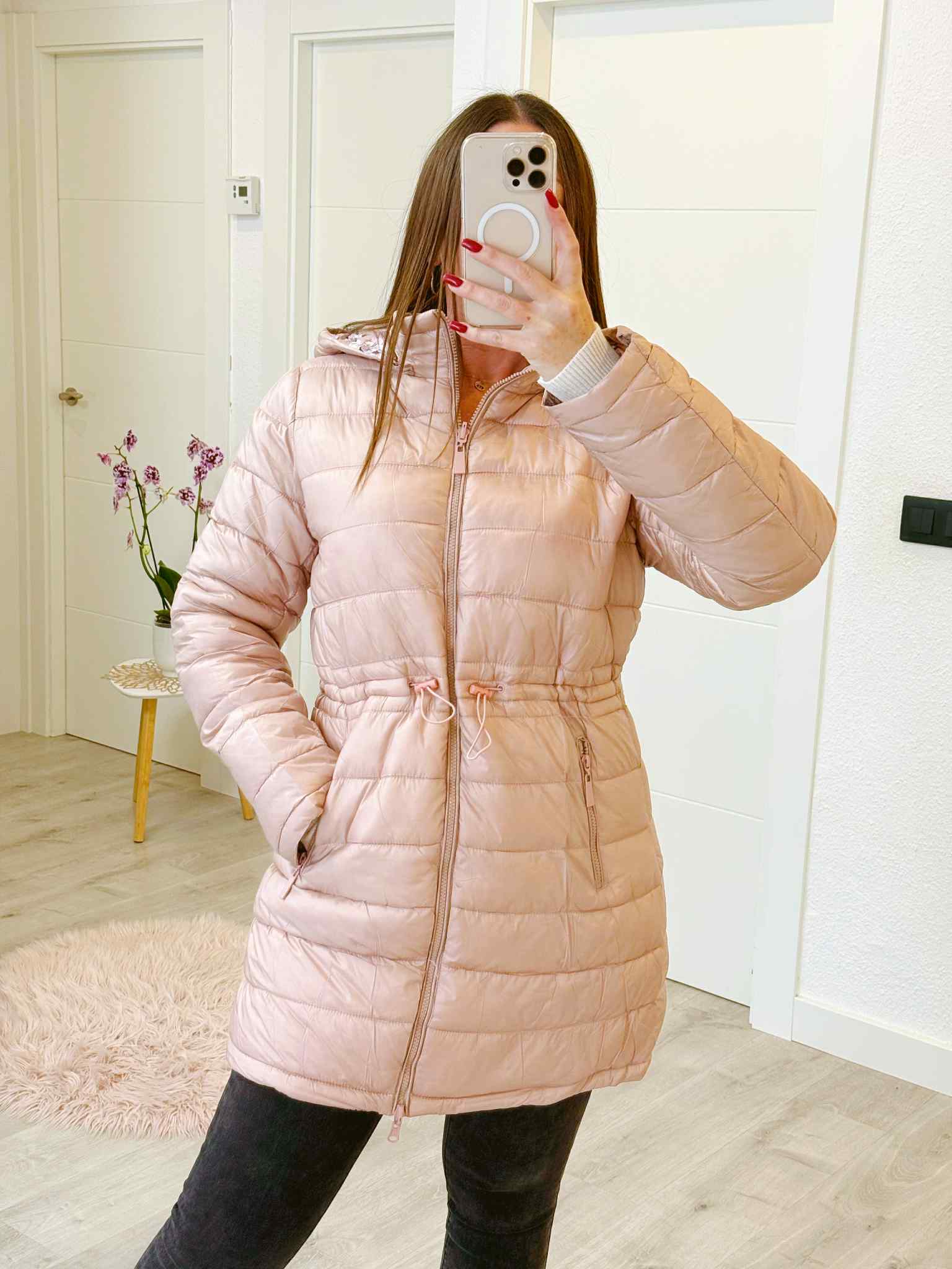 CHAQUETA REVERSIBLE ROSA