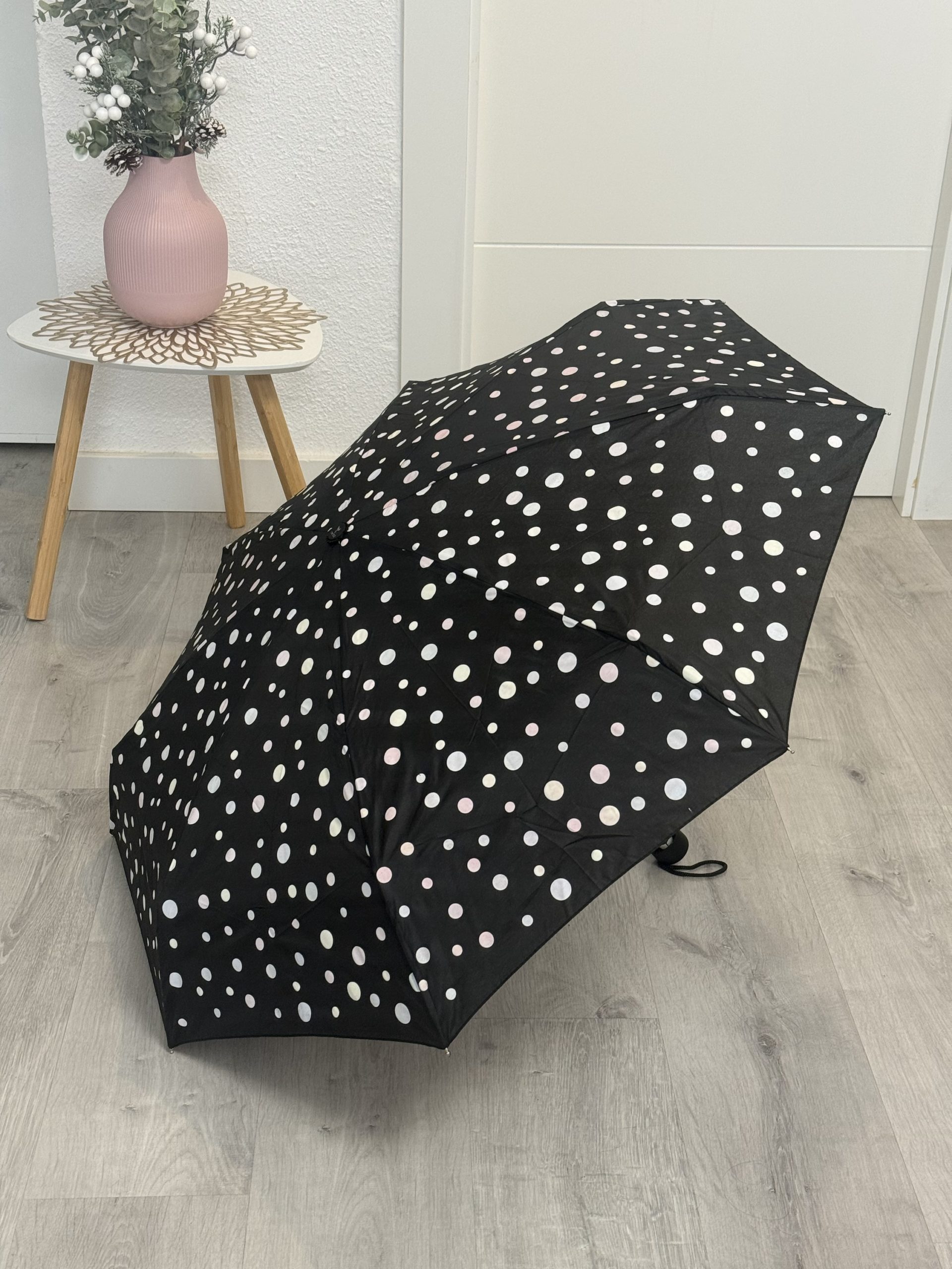 PARAGUAS LUNARES NEGRO