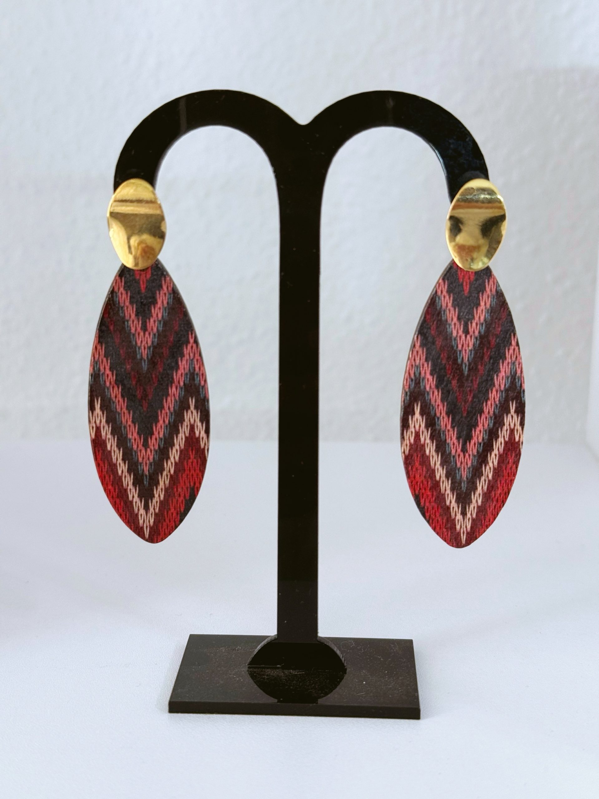 PENDIENTES MADERA LARGOS