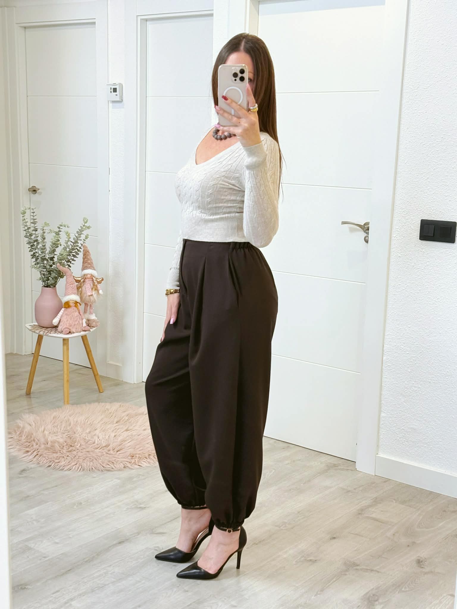 PANTALÓN GLOBO CHOCOLATE