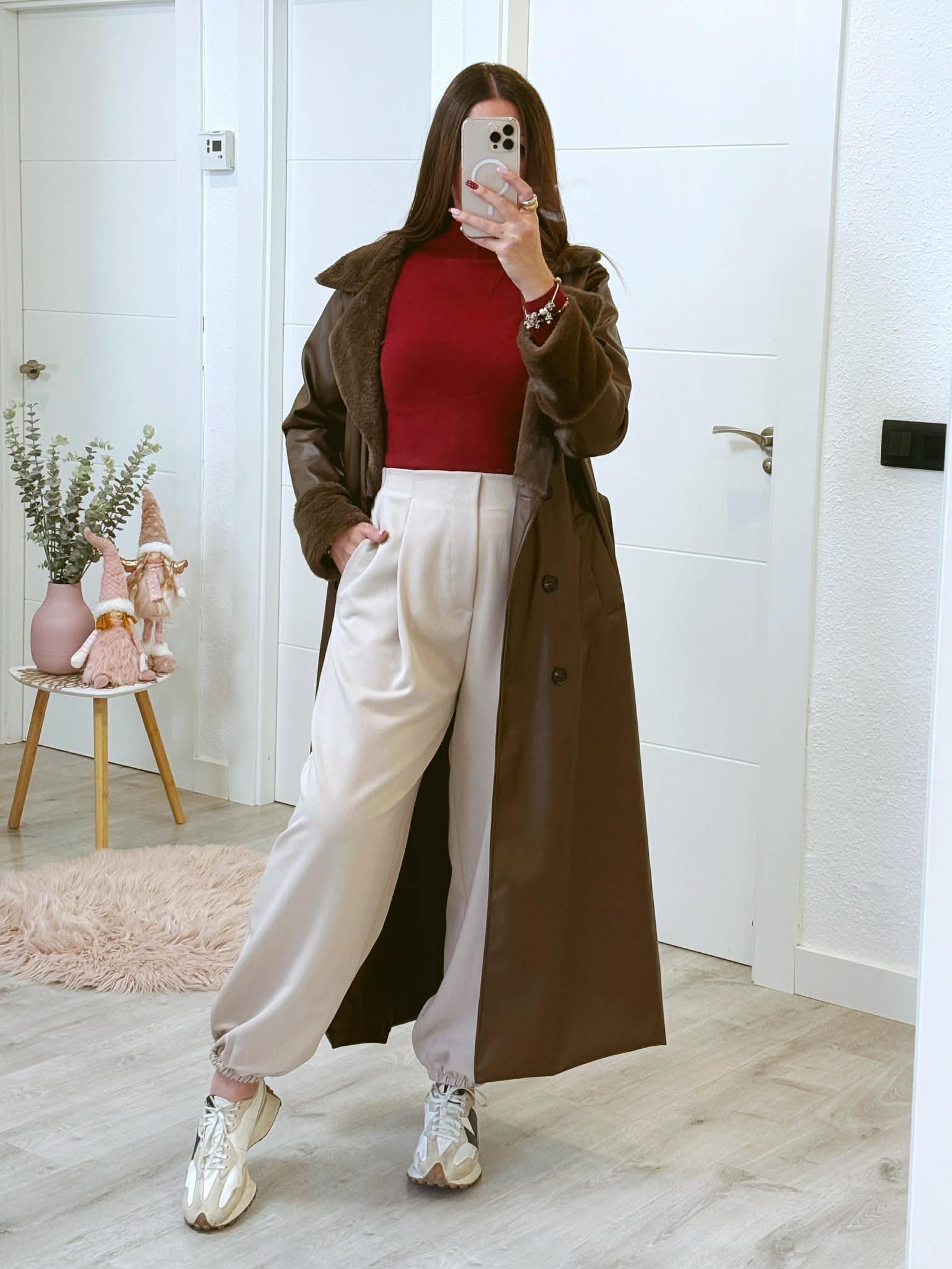 GABARDINA POLIPIEL MARRÓN