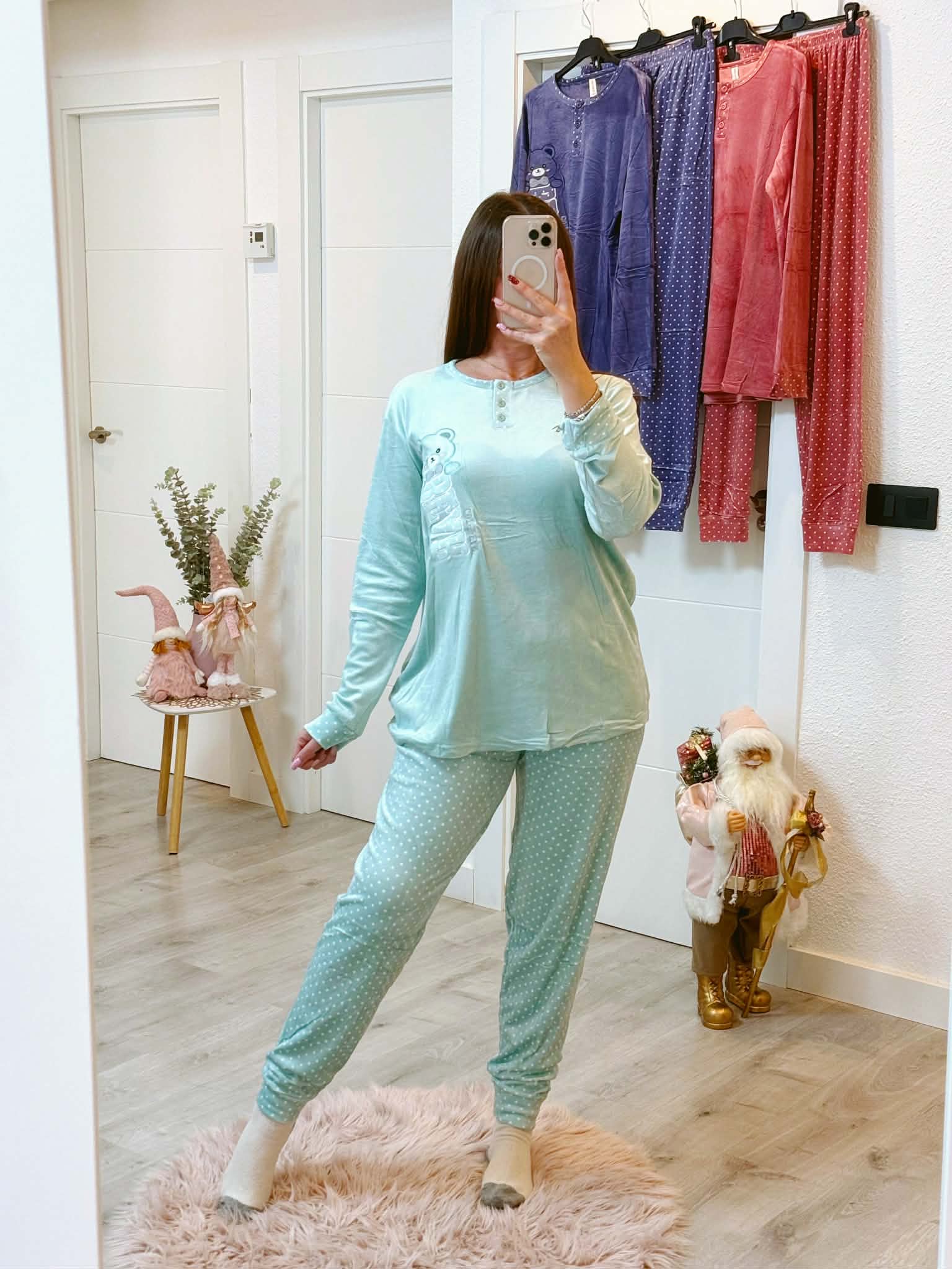 PIJAMA TERCIOPELO OSITO