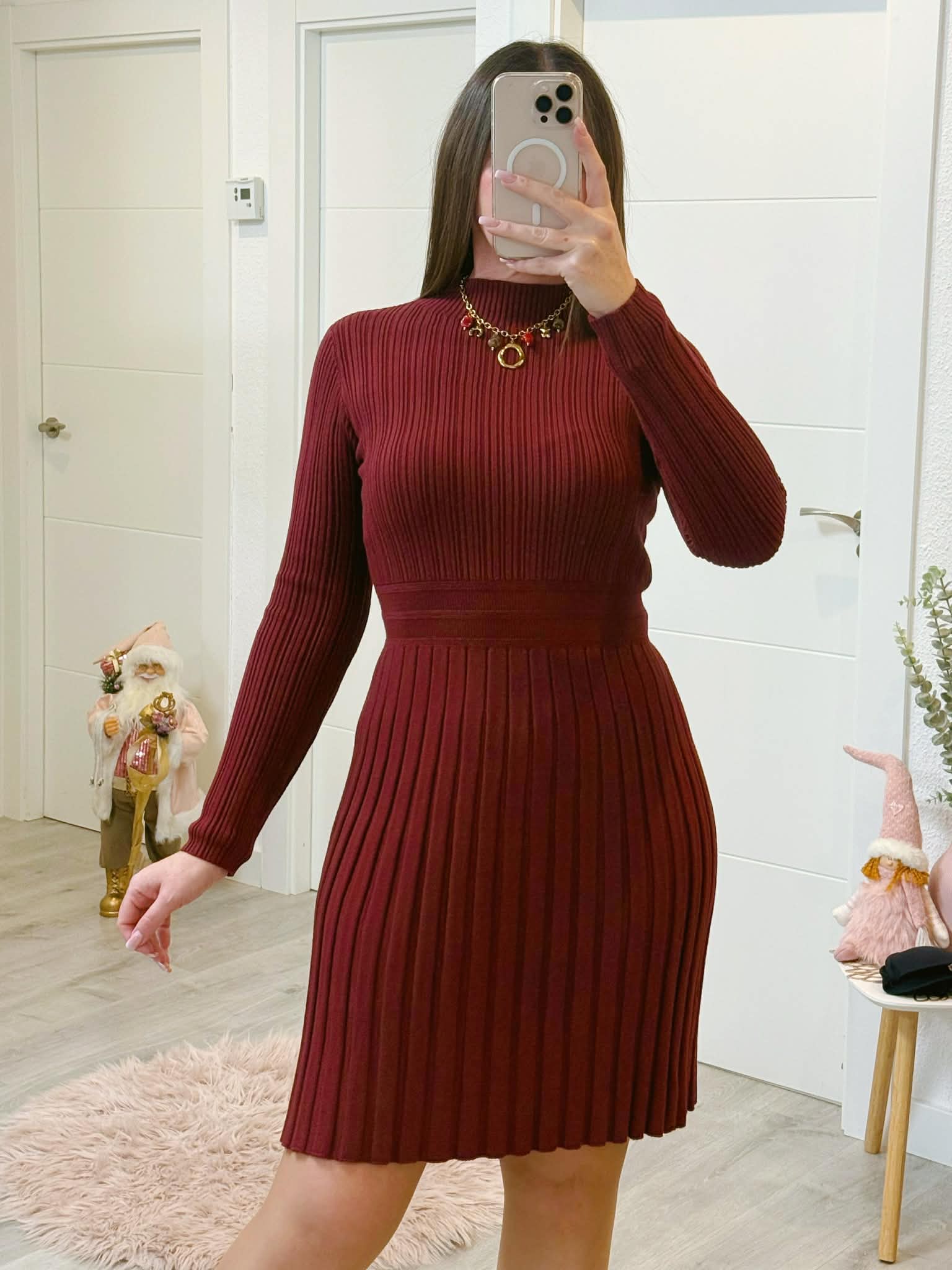 VESTIDO MARTA GRANATE