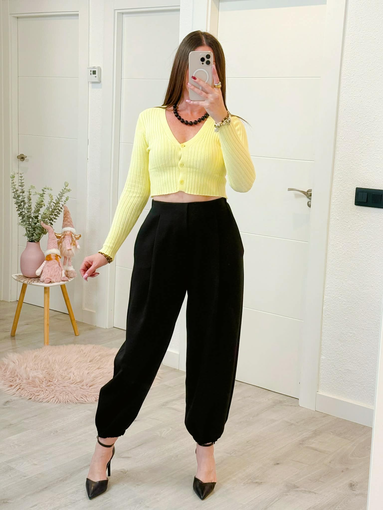 PANTALÓN GLOBO NEGRO