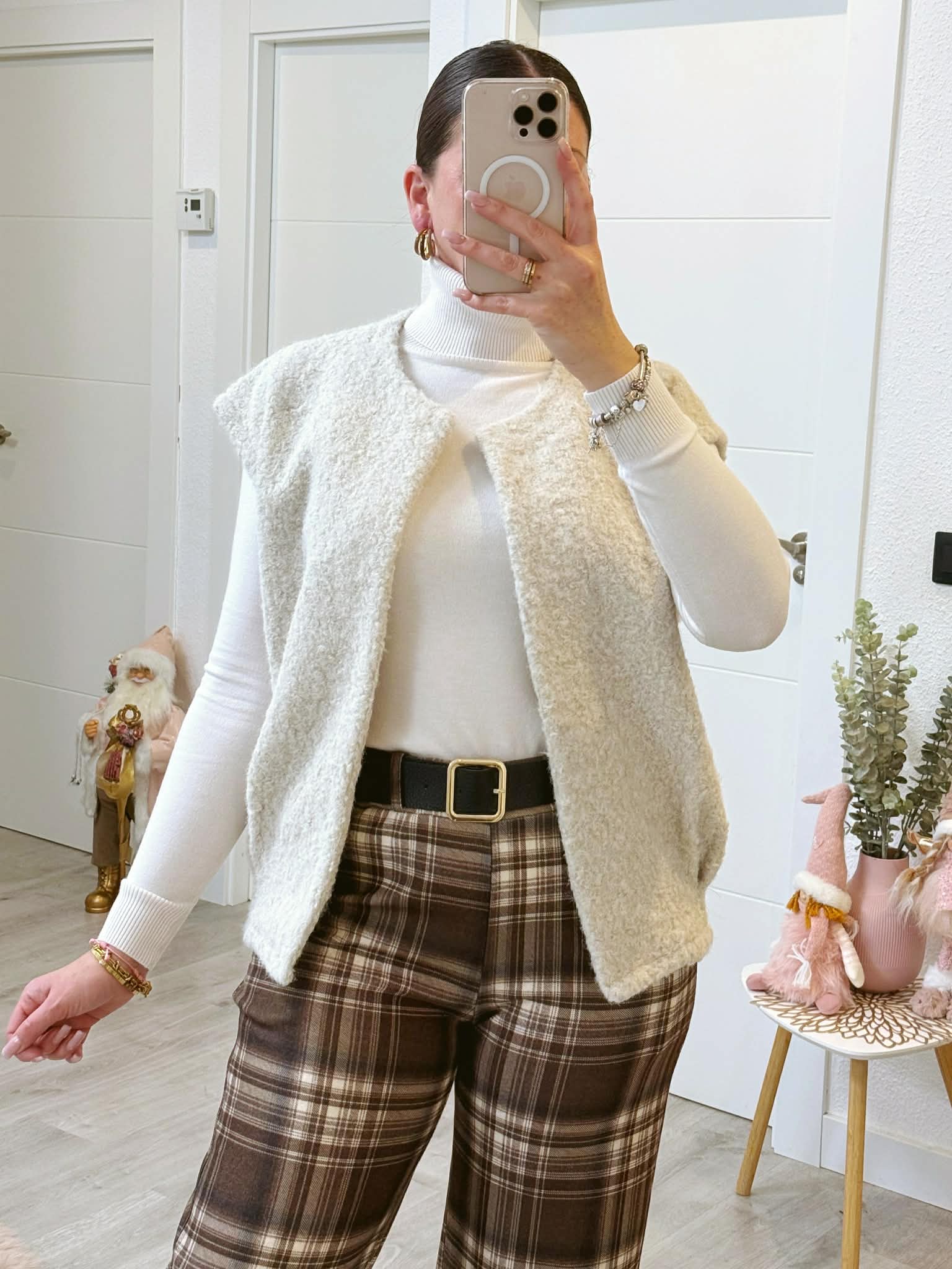 CHALECO BORREGO BEIGE