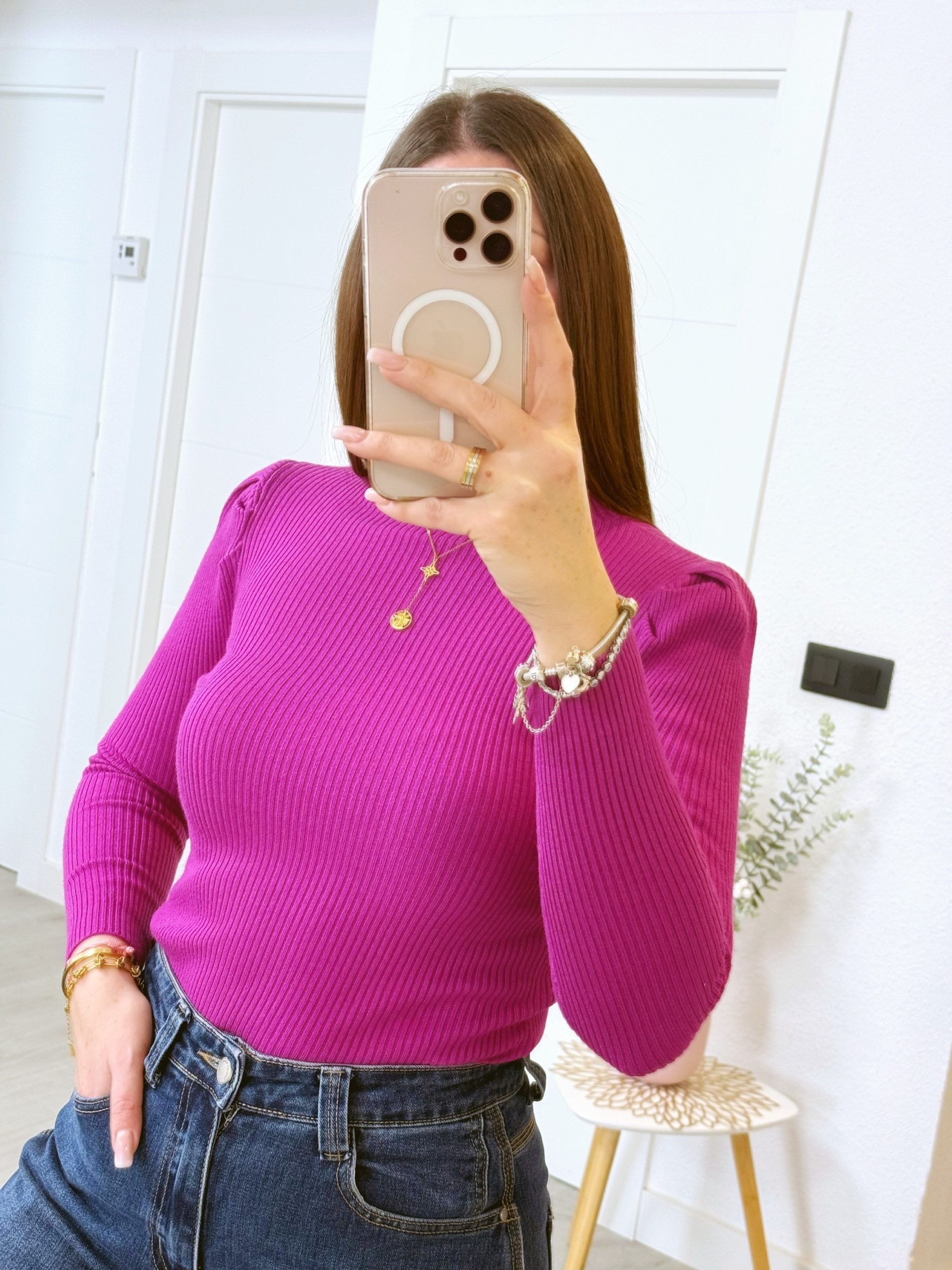 JERSEY PUNTO CANALÉ BUGANVILLA