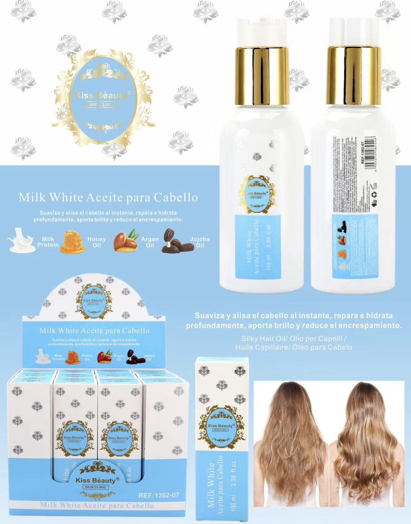 ACEITE PARA EL CABELLO 100 ML MILK WHITE