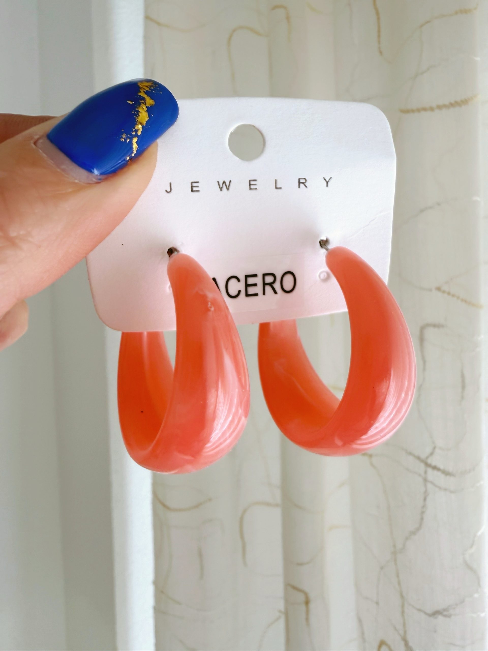 PENDIENTES ARO CORAL