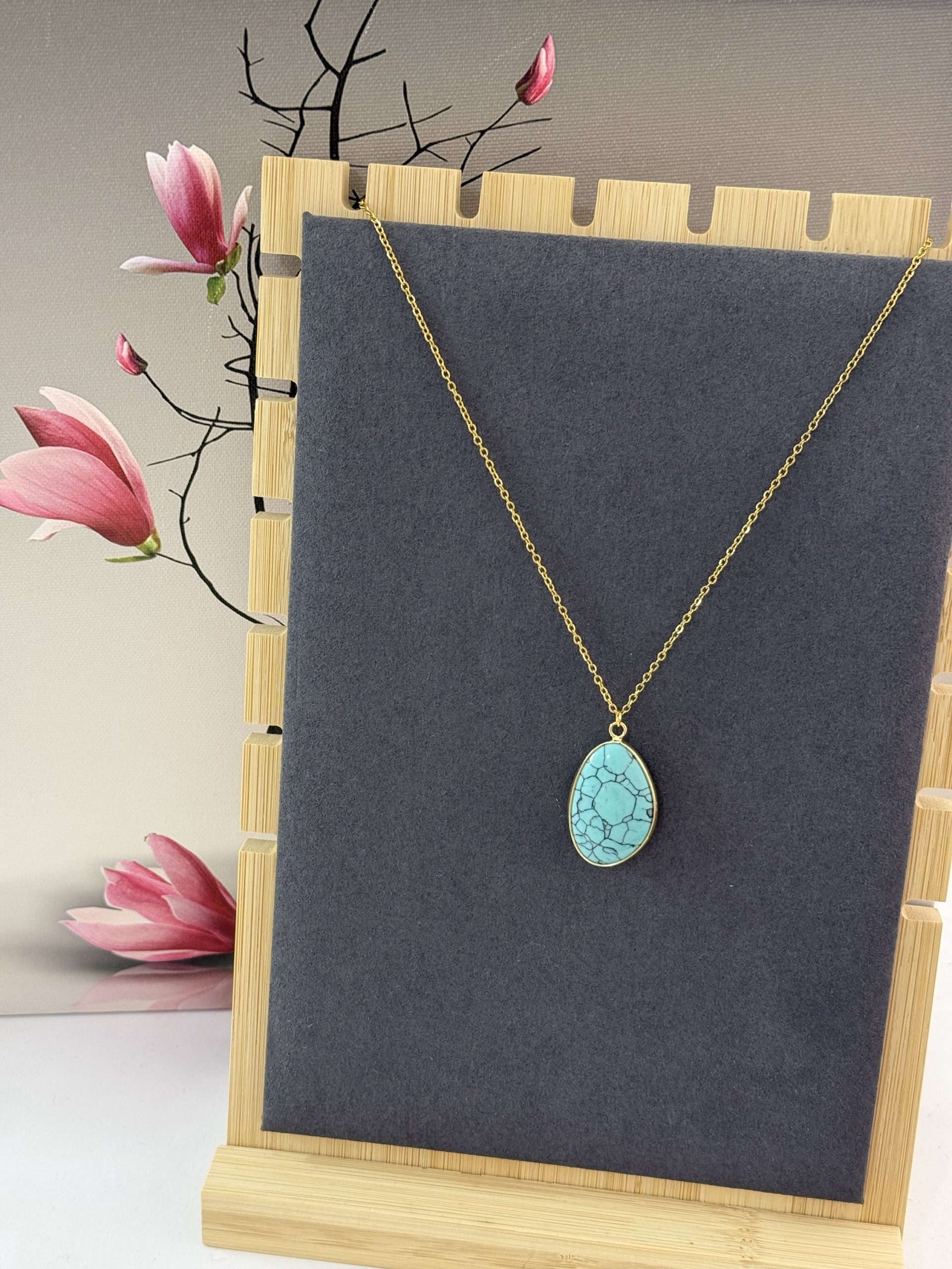 COLLAR CUARZO TURQUESA