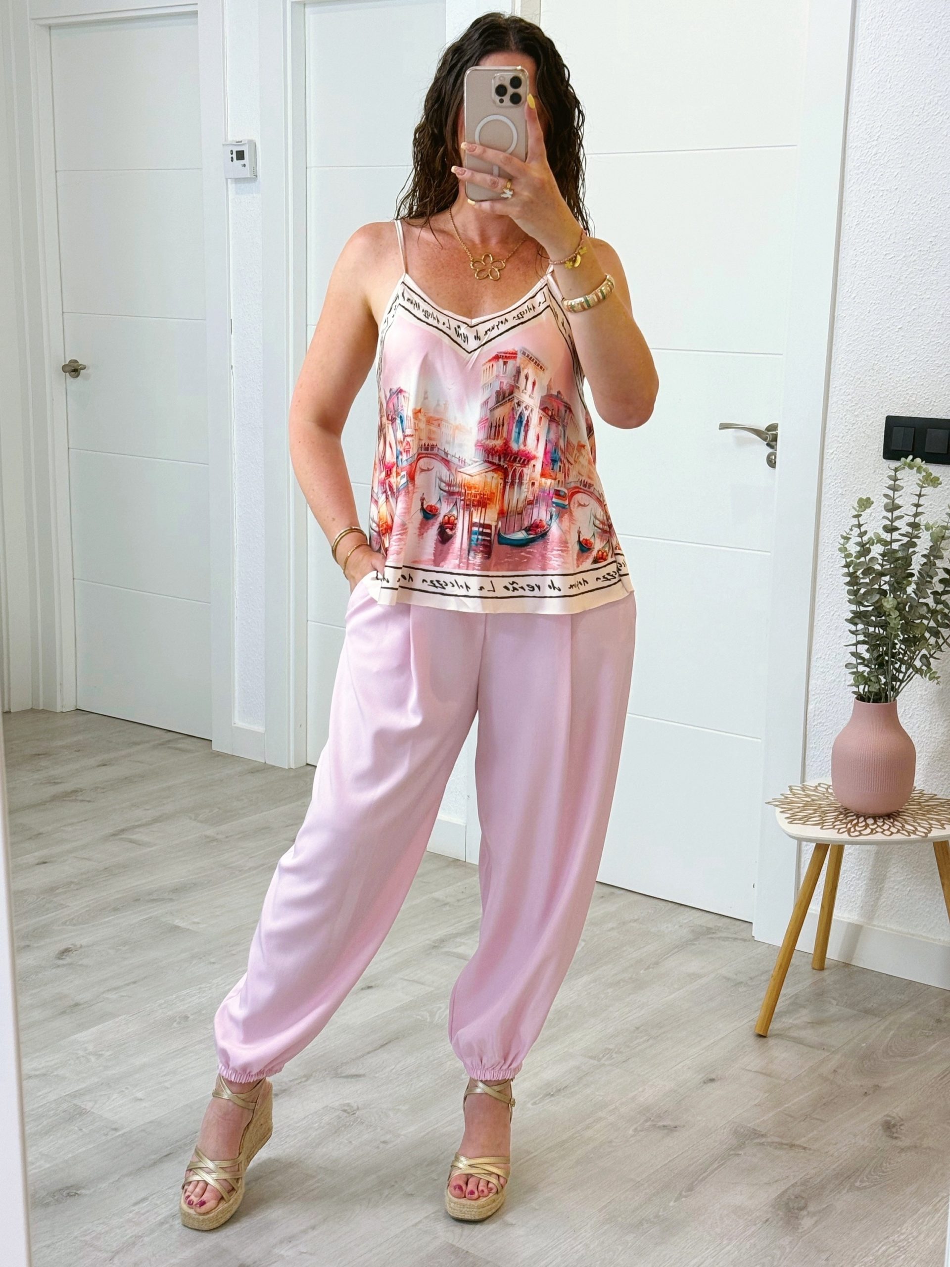 PANTALÓN GLOBO ROSA