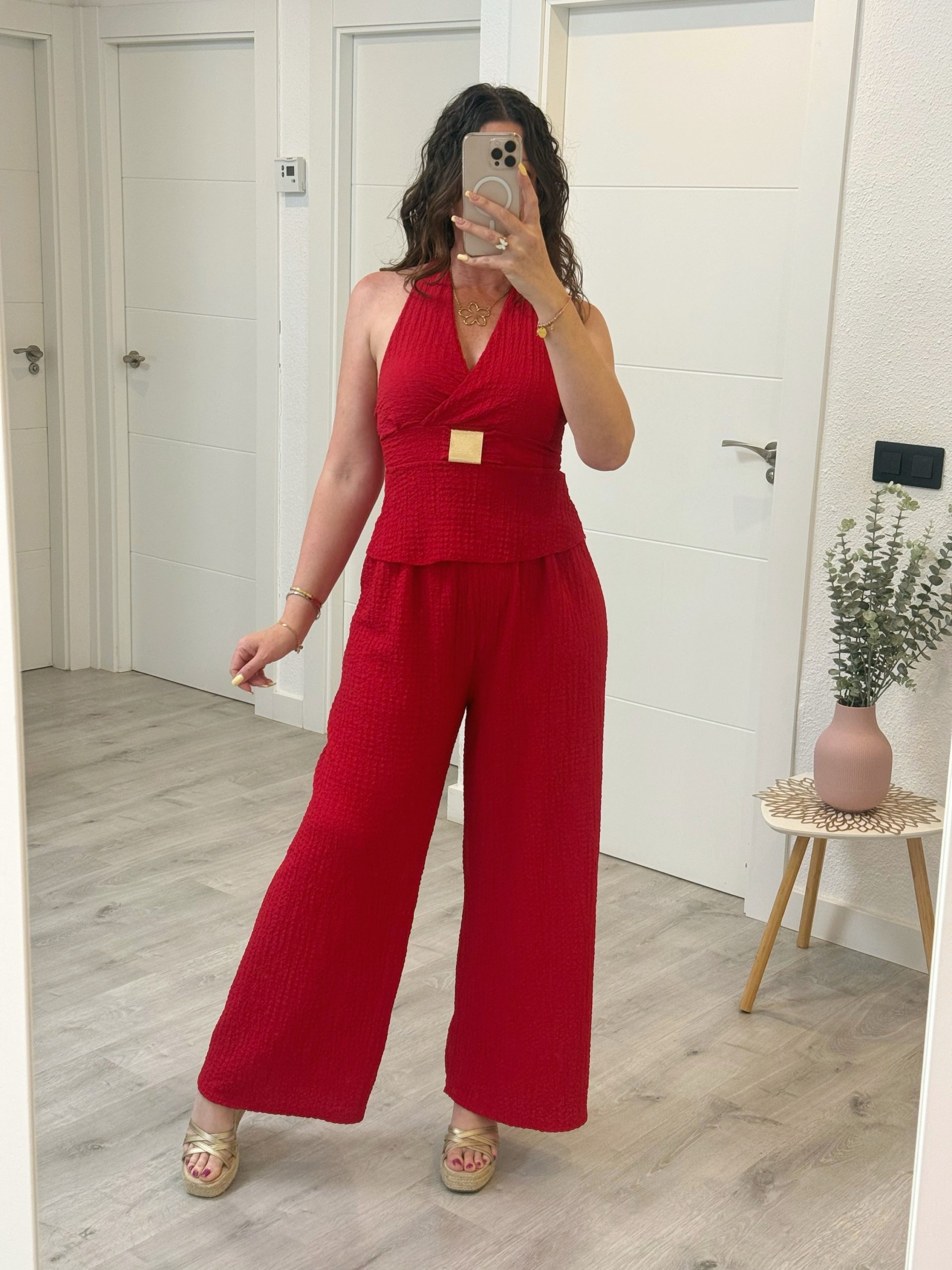 PANTALÓN BAMBULA ROJO