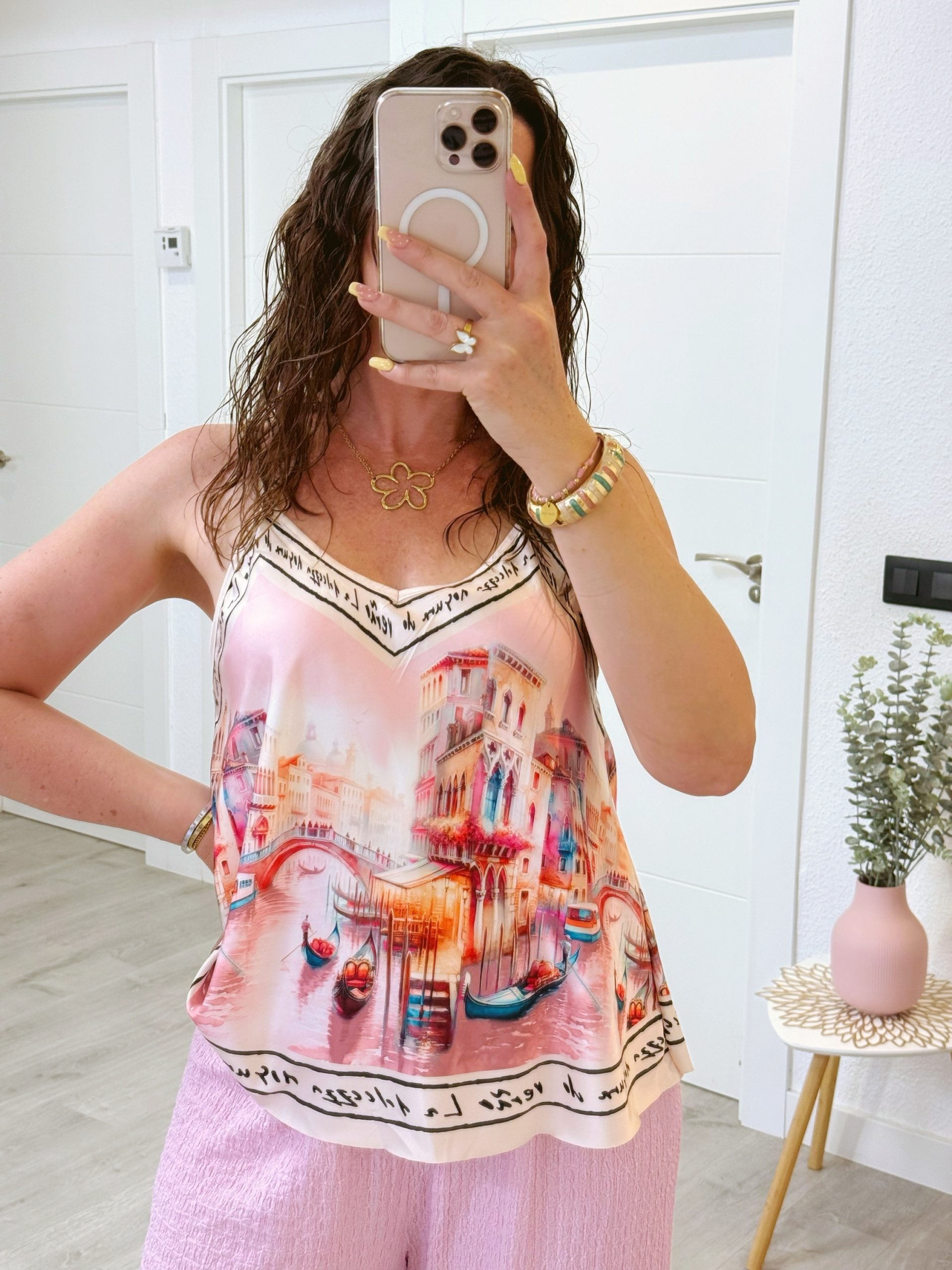 TOP SATINADO VENECIA ROSA