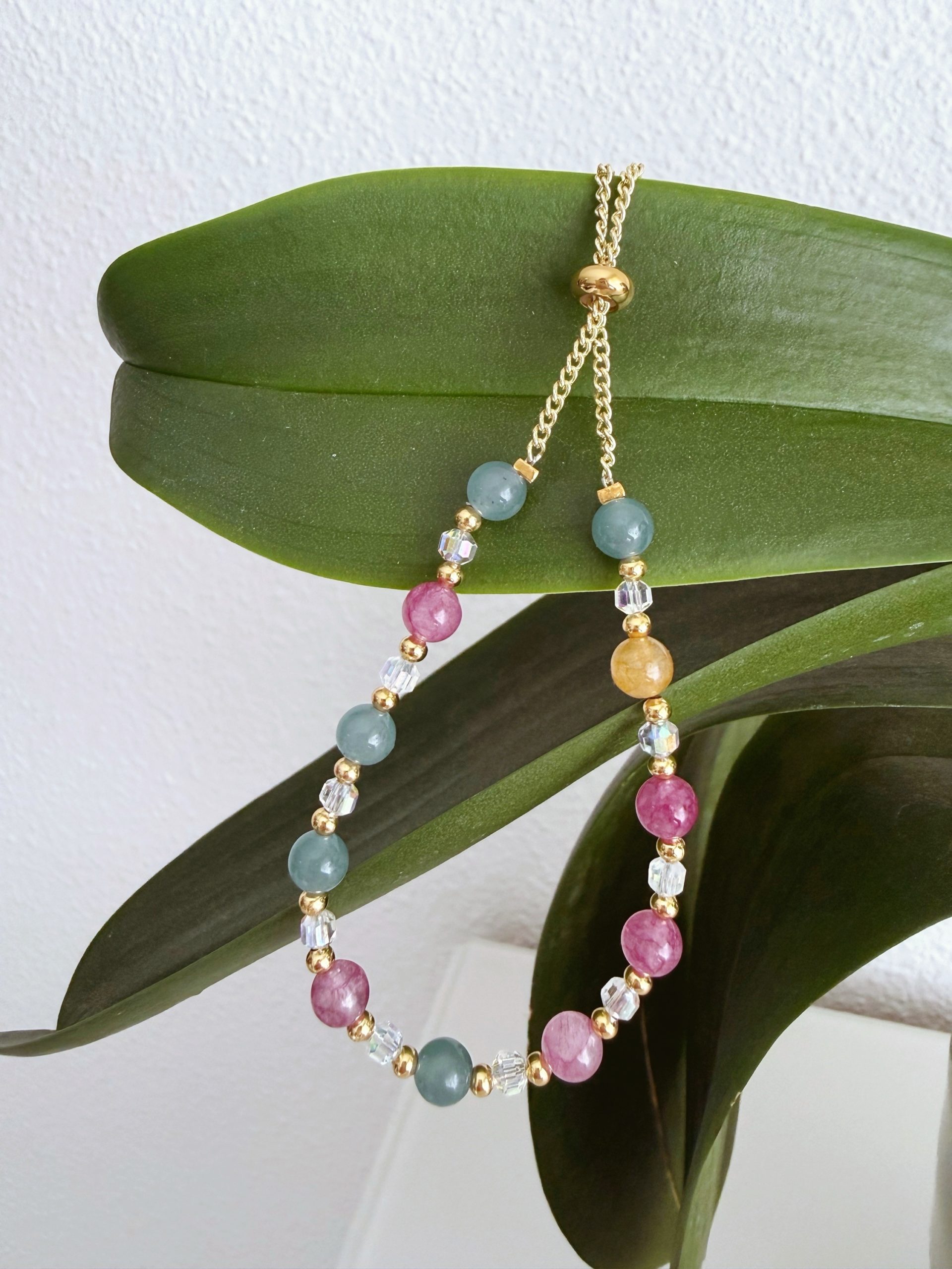 PULSERA BOLITAS MULTICOLOR