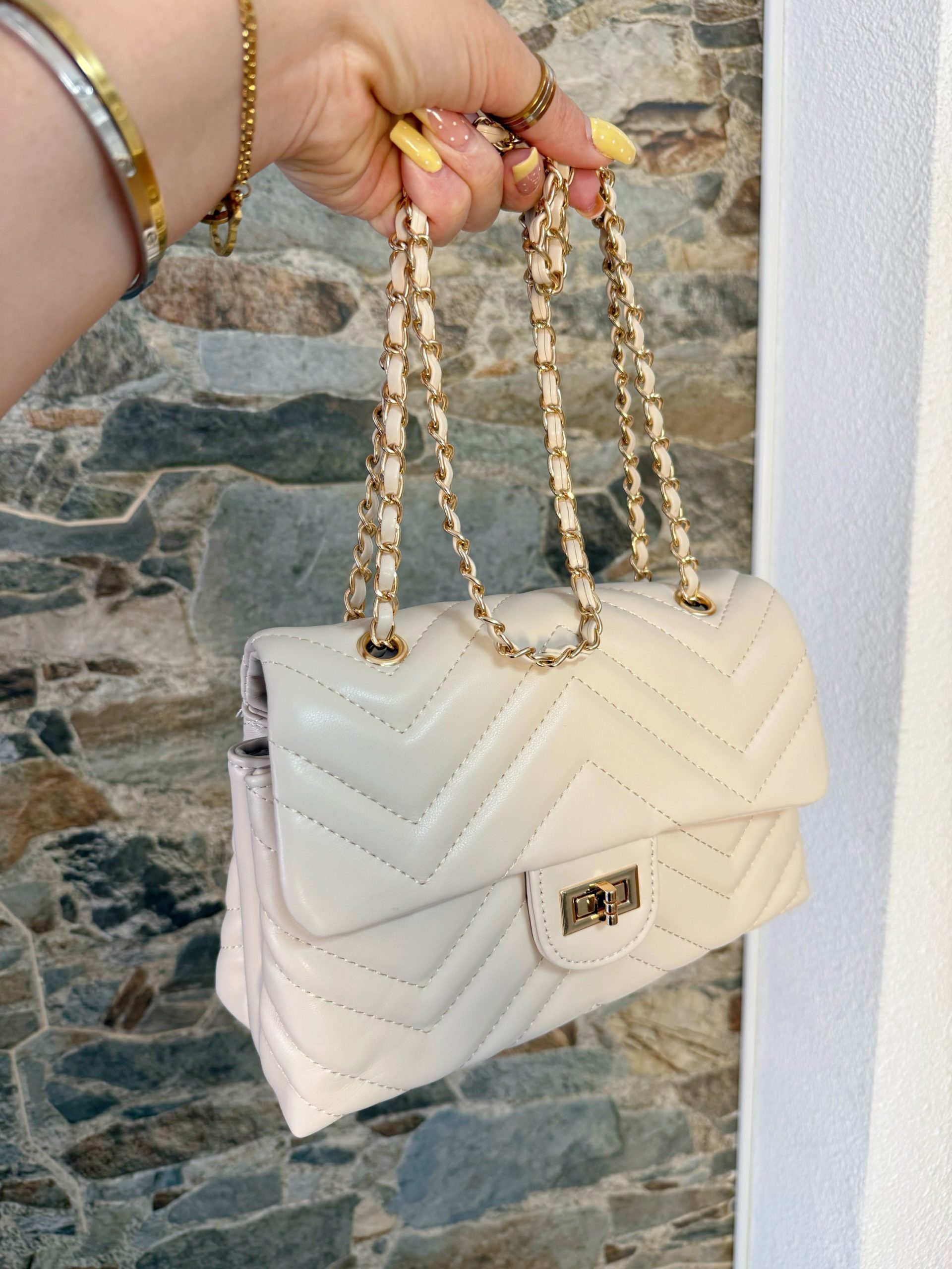 BOLSO CADENA BEIGE