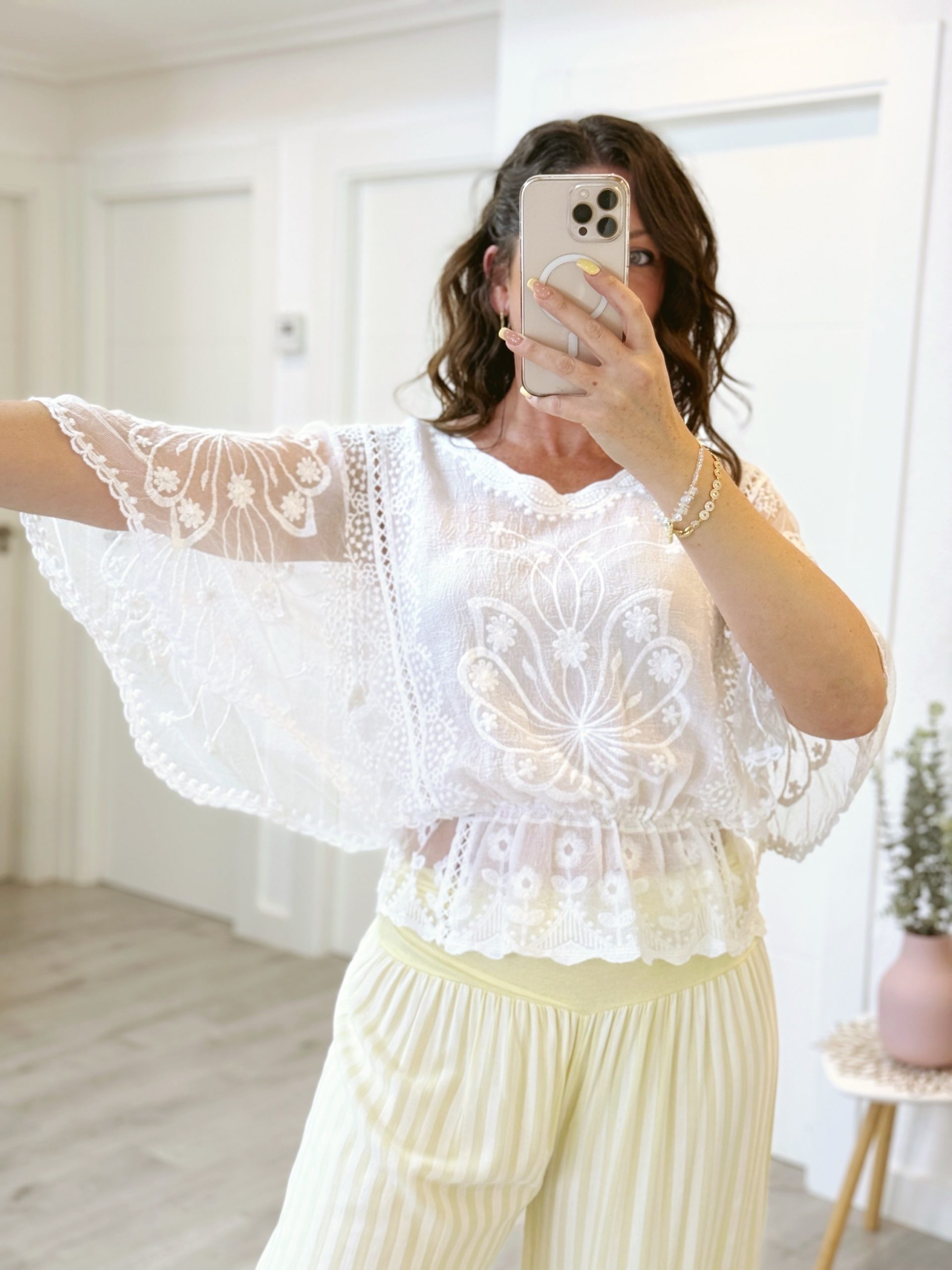 BLUSA MARIPOSA BLANCA