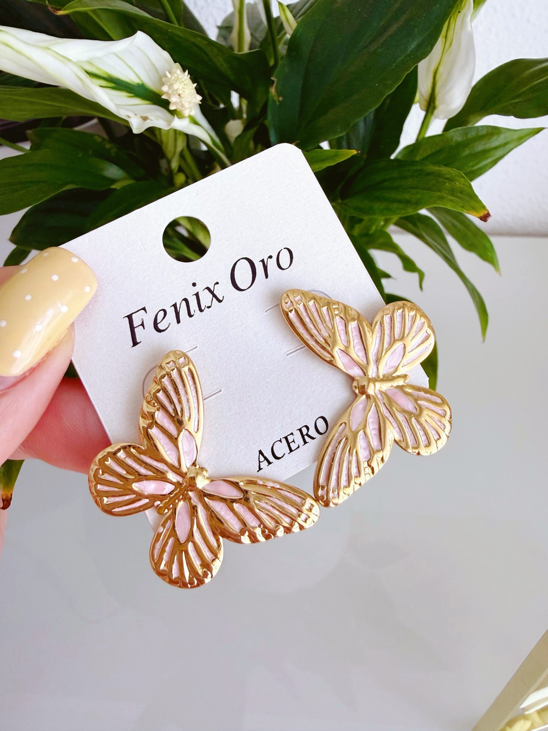 PENDIENTES MARIPOSAS  - ACERO