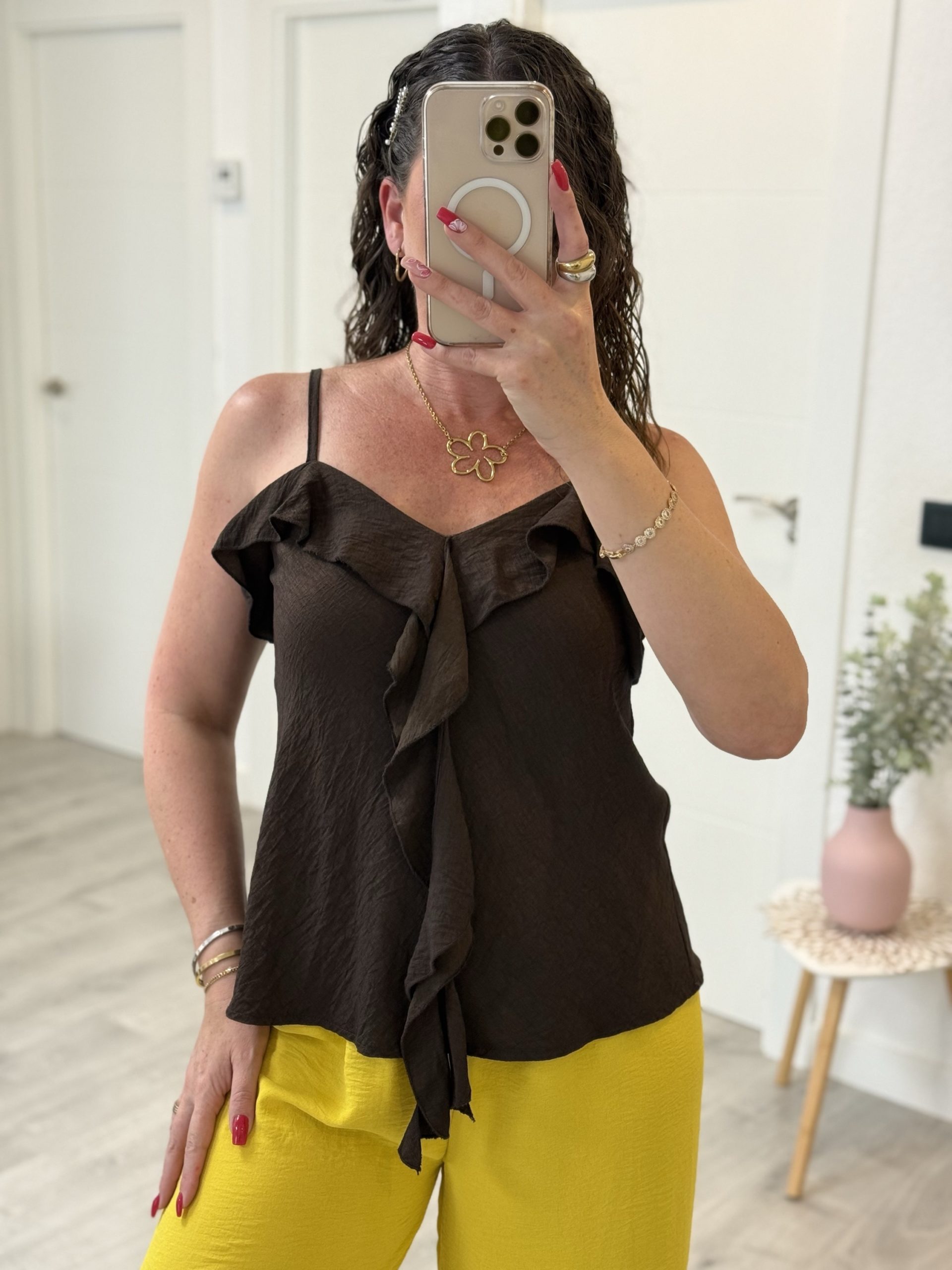 BLUSA CANDELA CHOCOLATE