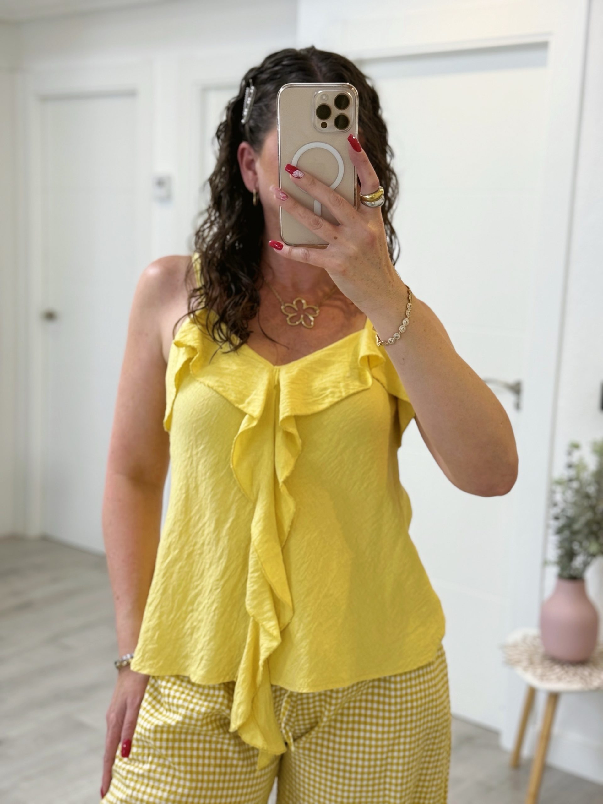 BLUSA CANDELA MOSTAZA