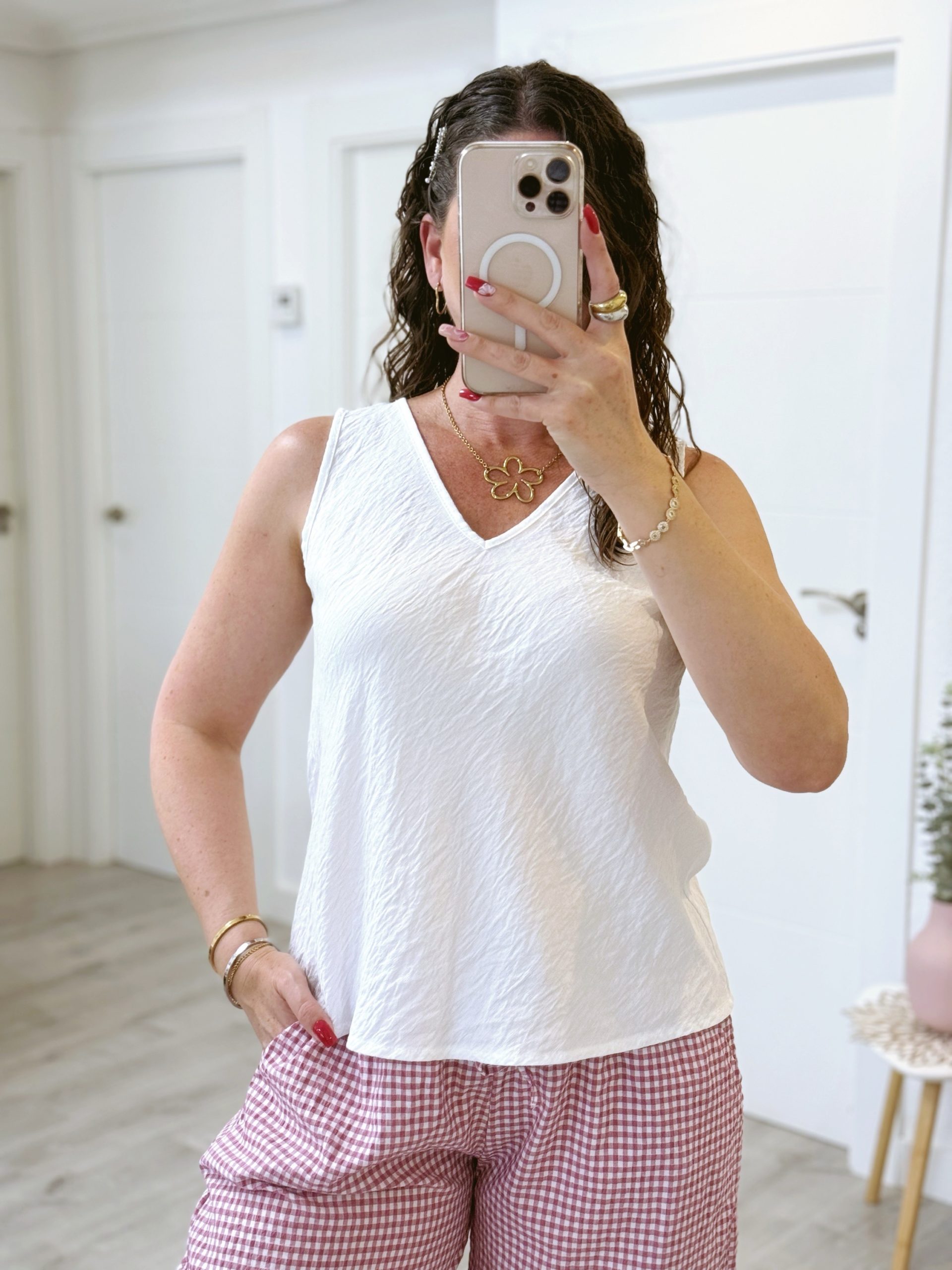 BLUSA TIPO LINO TIRANTE ANCHO