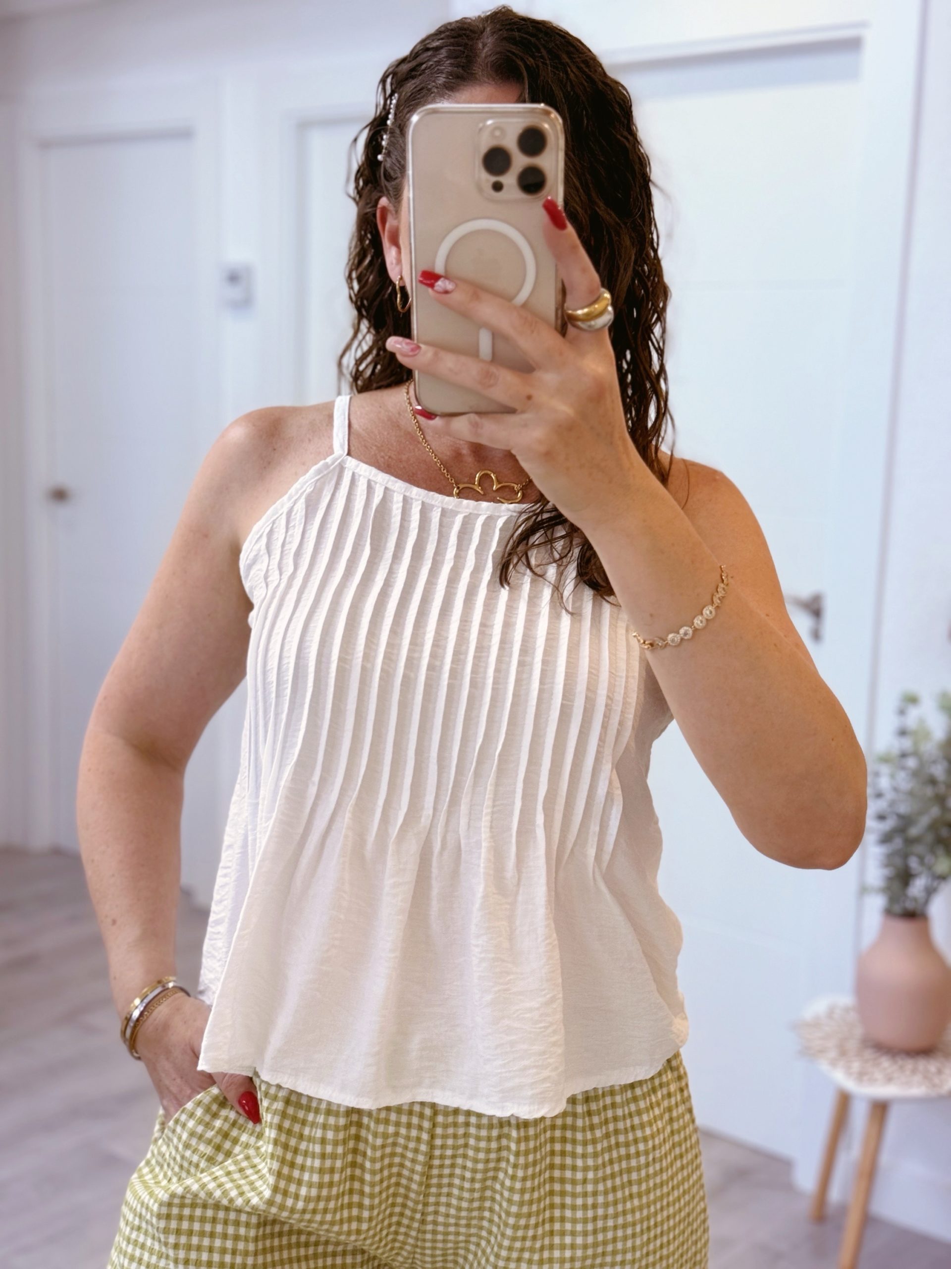 BLUSA TIPO LINO TIRANTE FINO