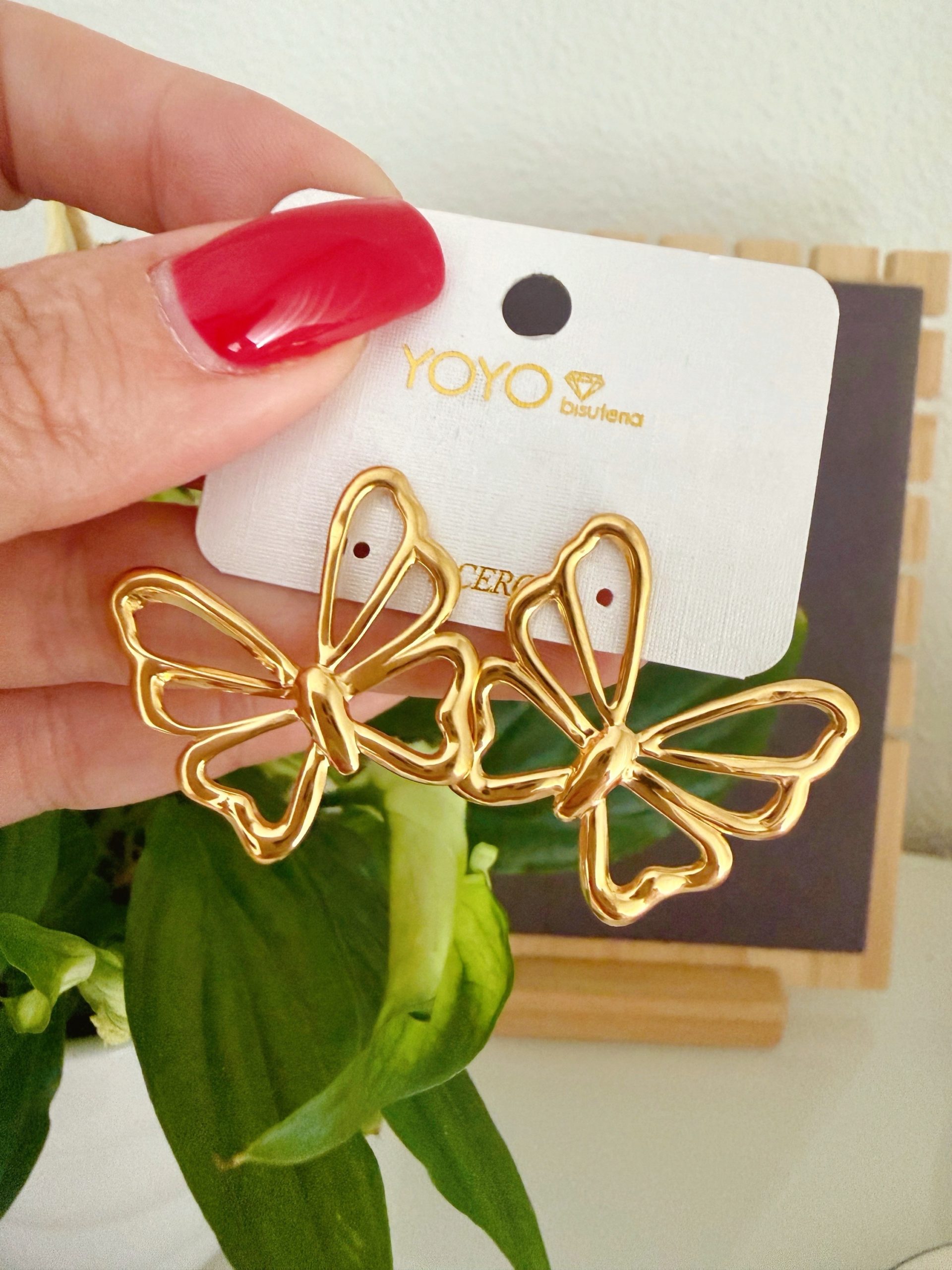 PENDIENTES MARIPOSA