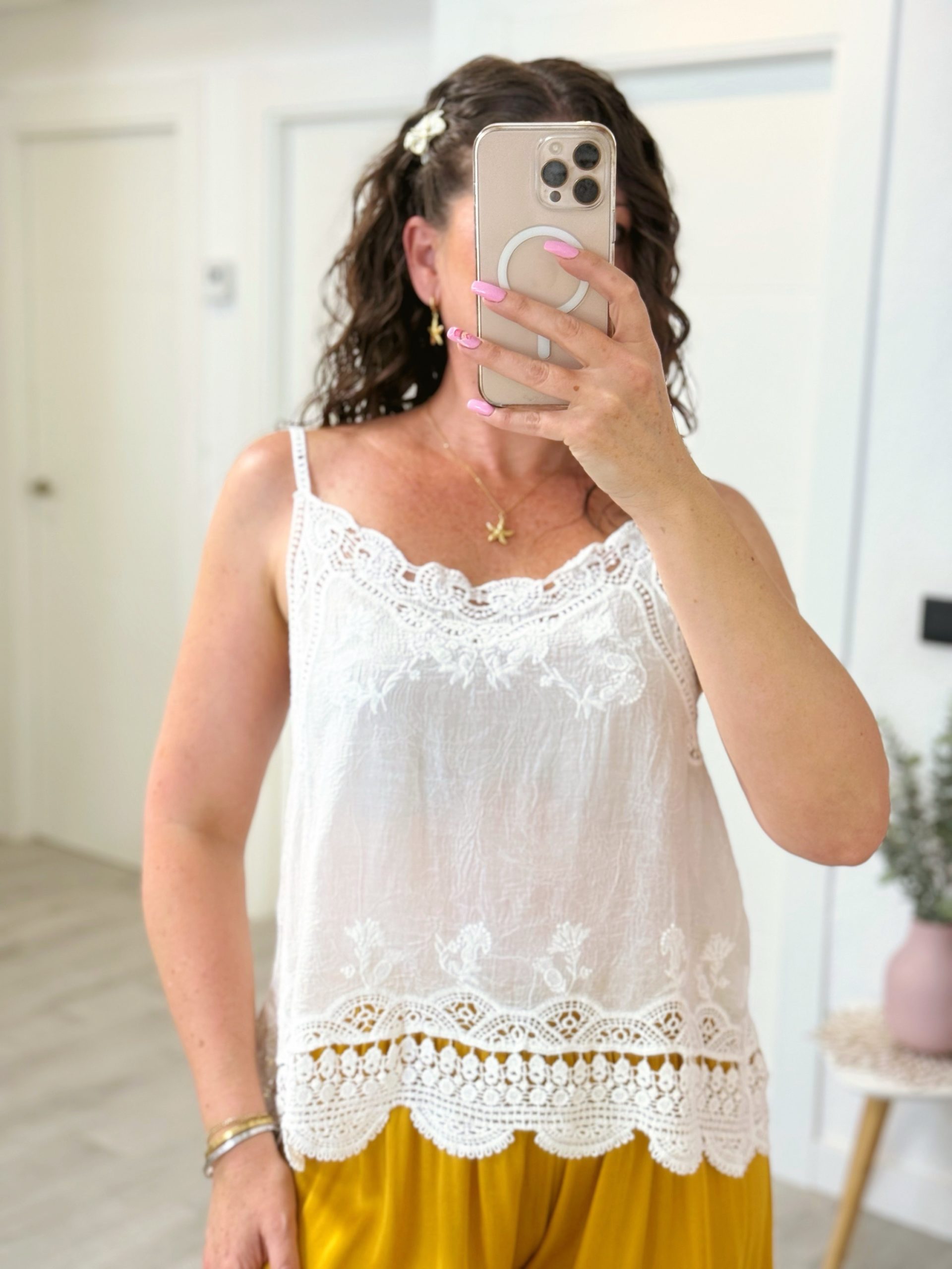 BLUSA MACARENA BLANCA