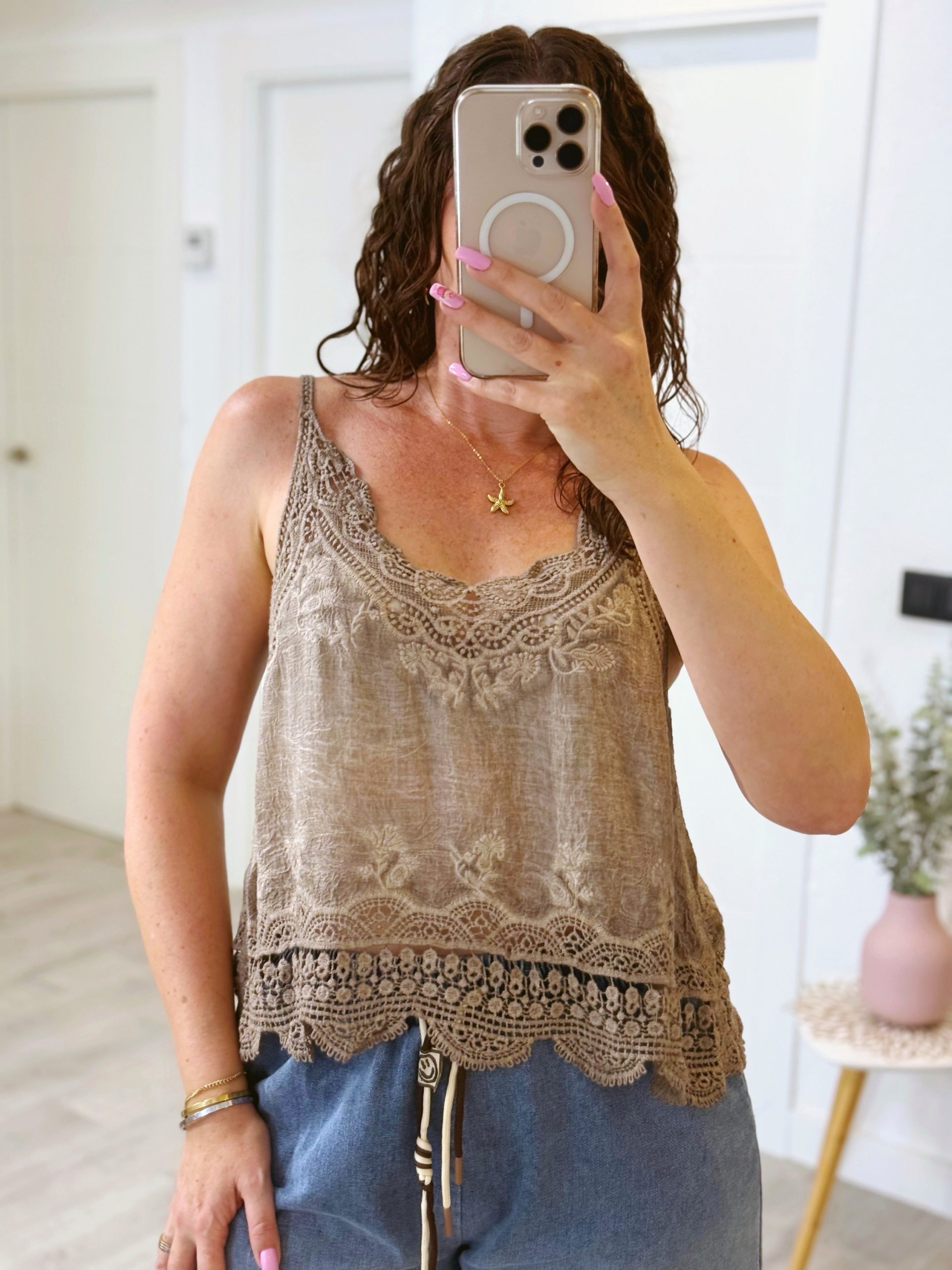 BLUSA MACARENA TAUPE