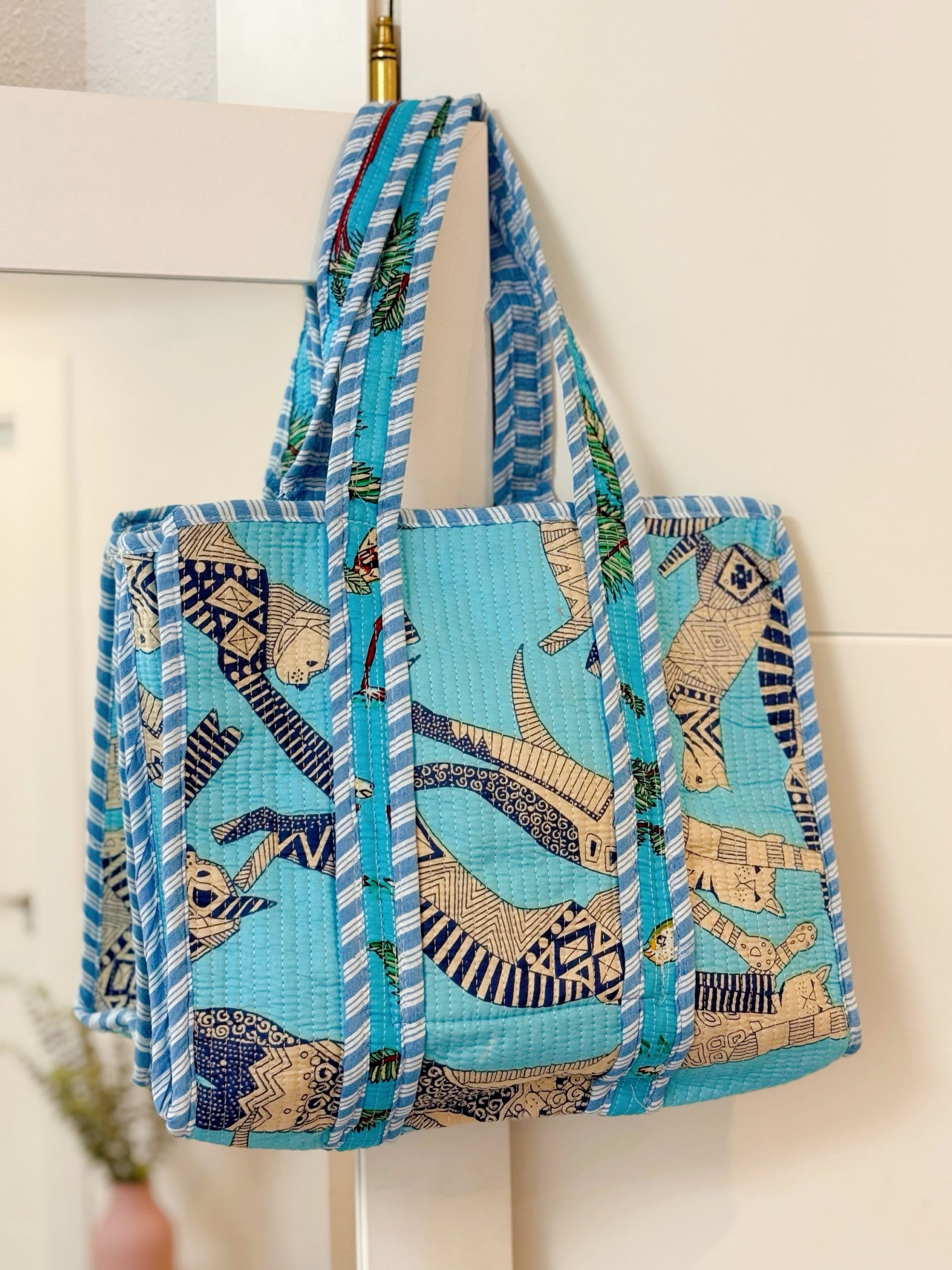 BOLSO GATITOS AZUL