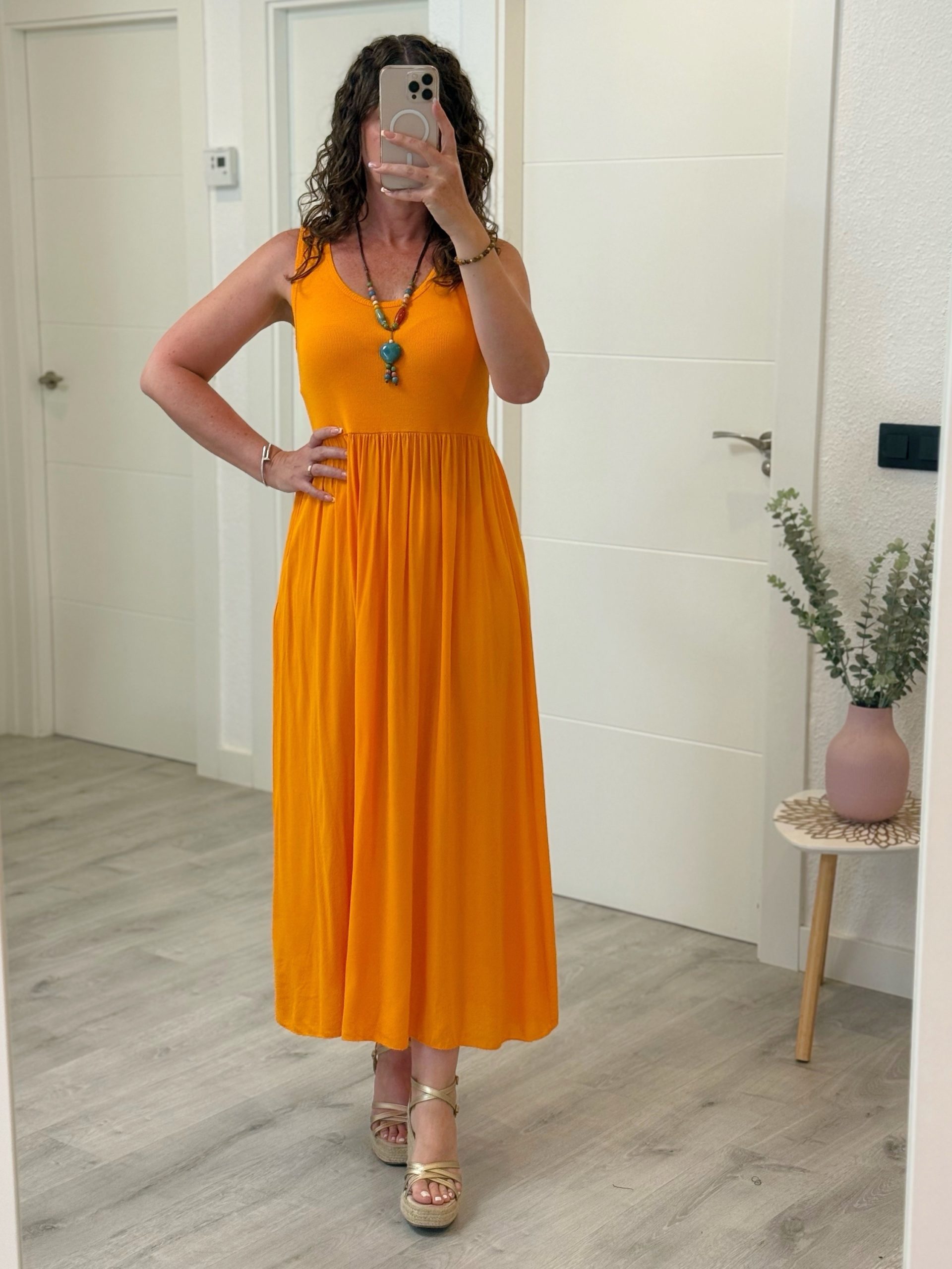 VESTIDO BASIC NARANJA