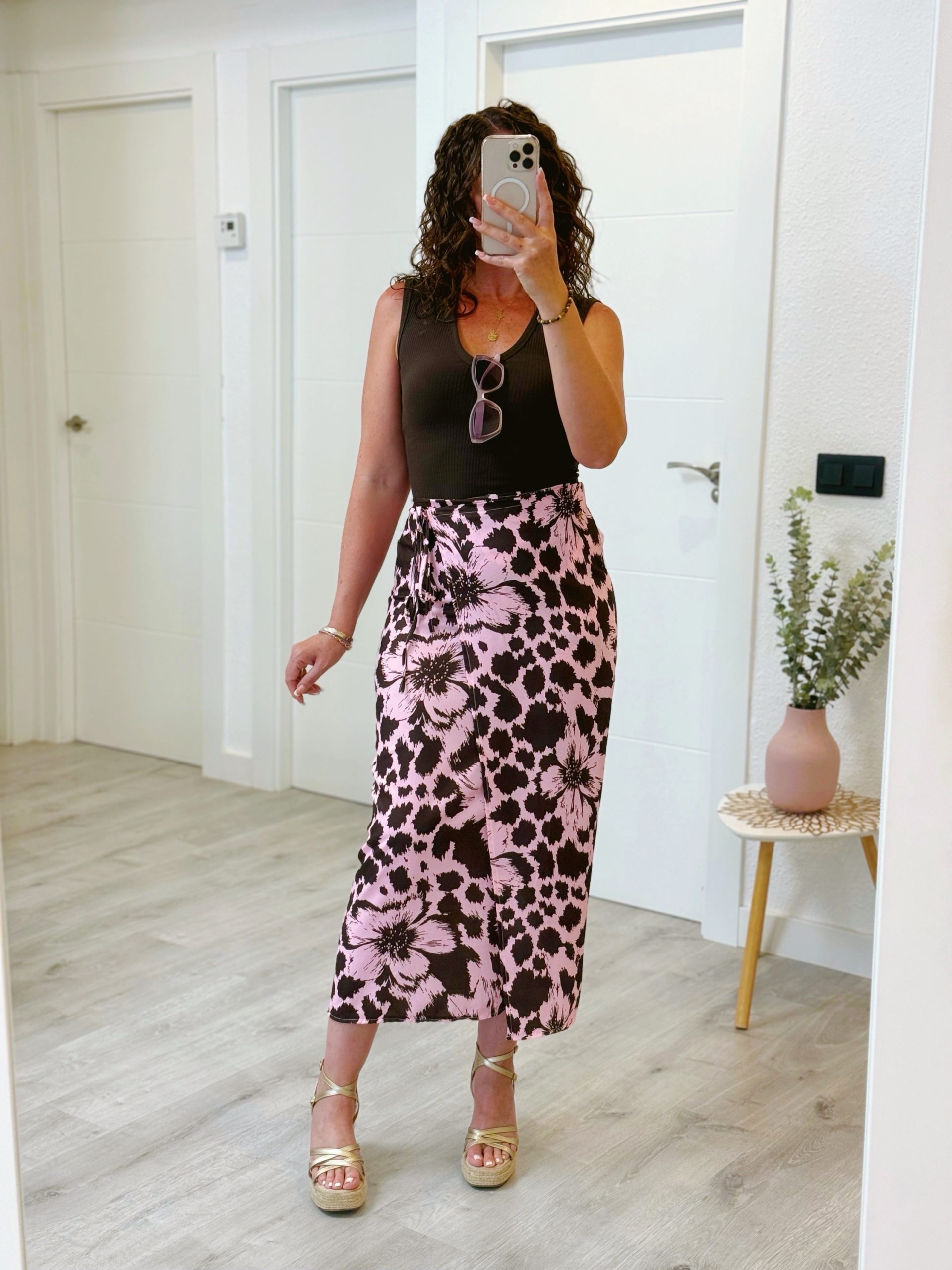 FALDA PAREO ROSA