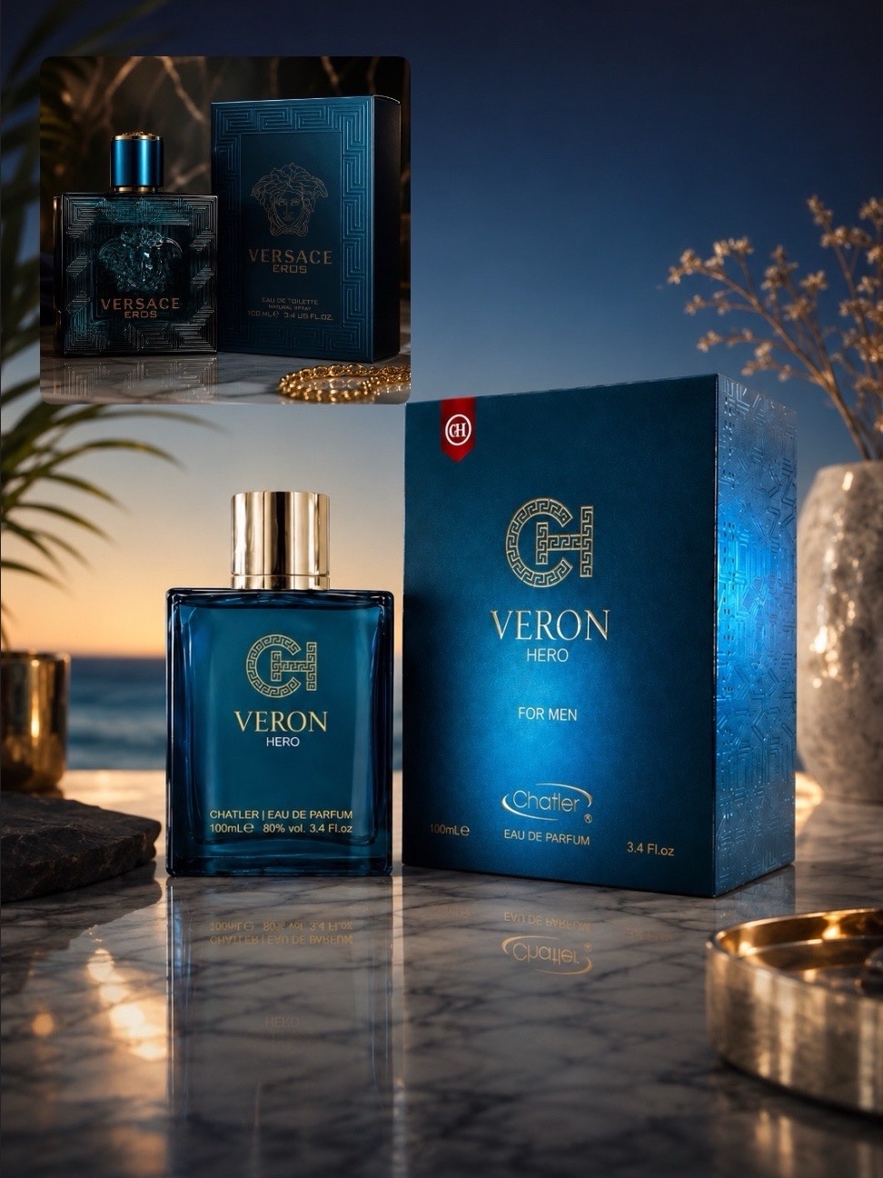 PERFUME VERON HERO (VERSACE EROS) 100ml - CHATLER HOMBRE