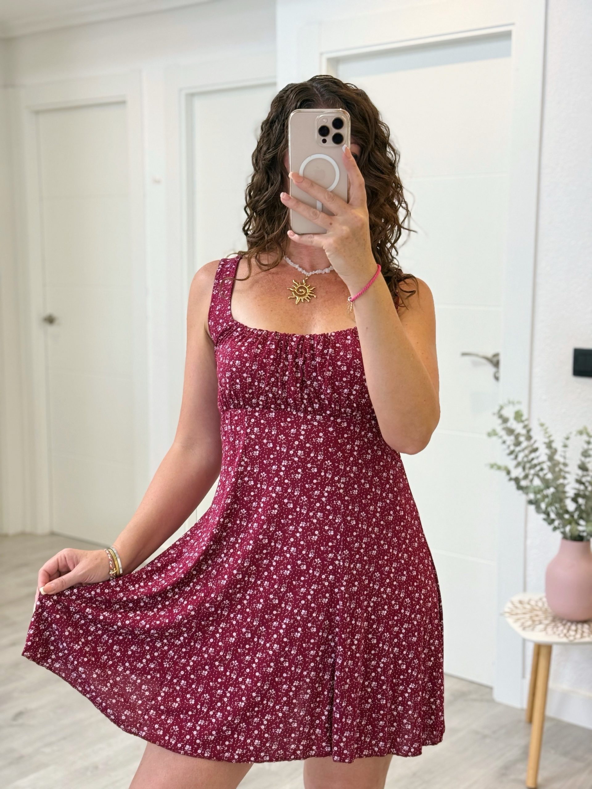 VESTIDO NOA BURDEOS