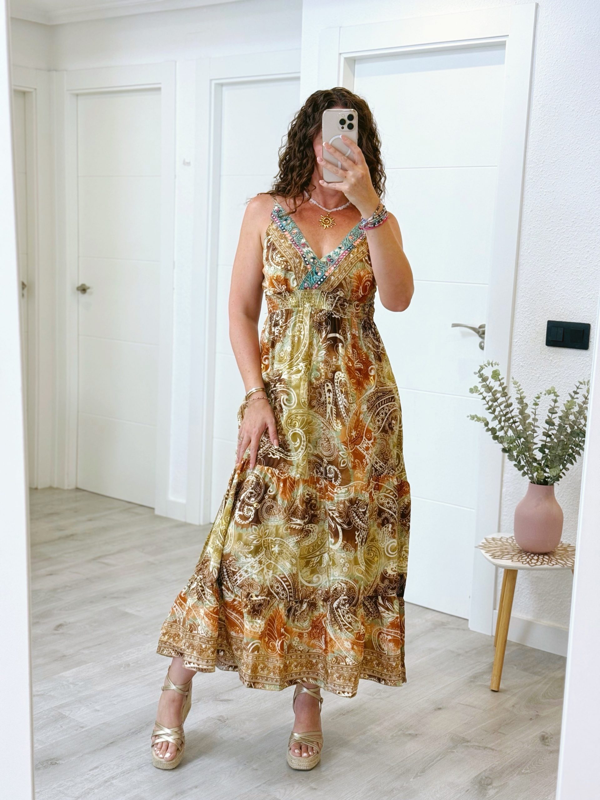 VESTIDO NORA MARRÓN