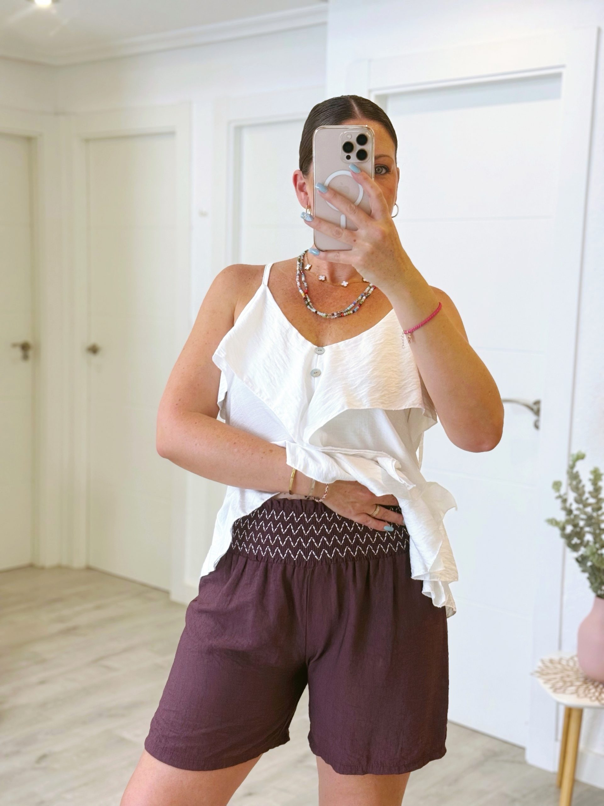 PANTALÓN CHLOE BERENGENA