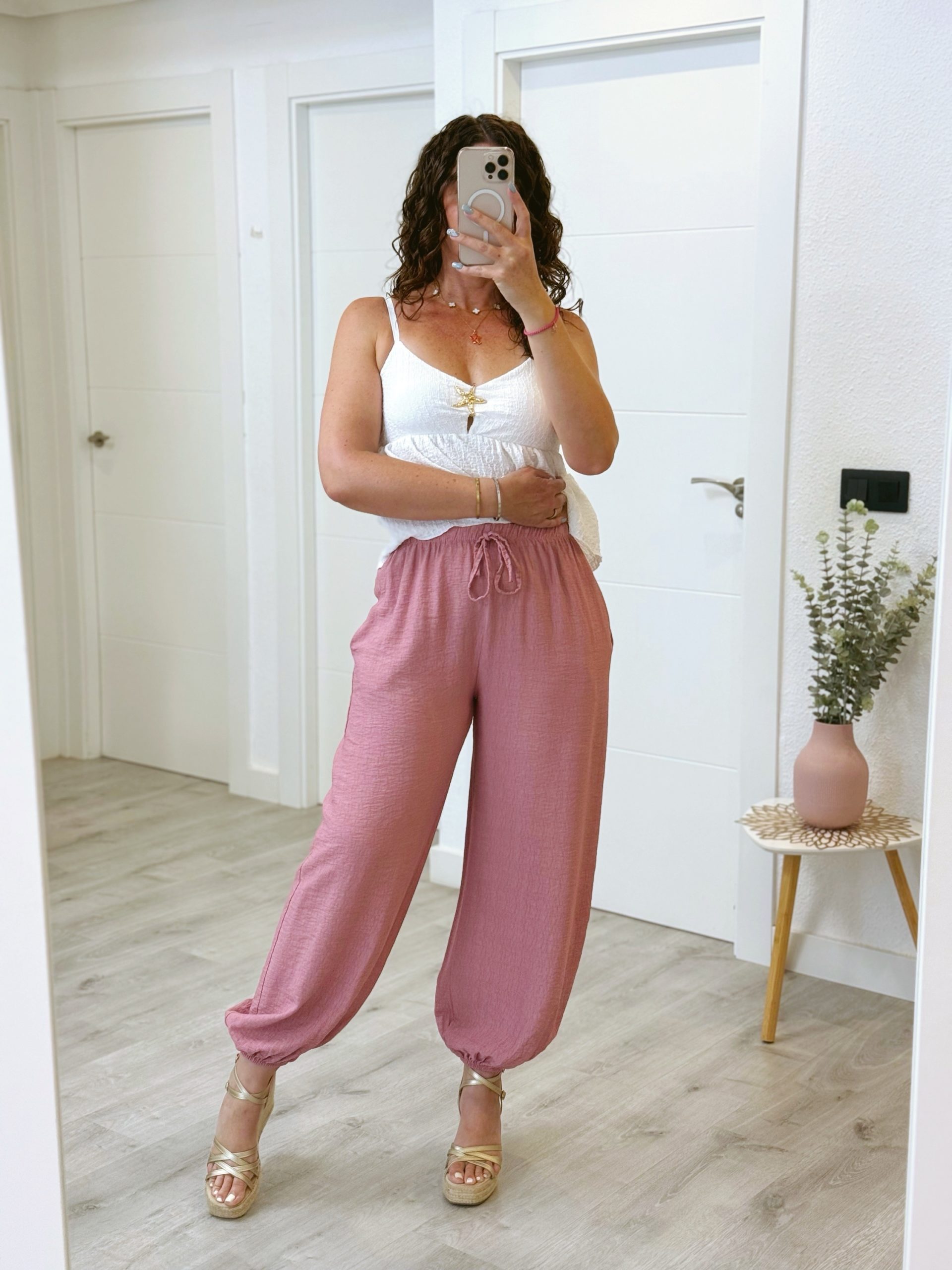 PANTALÓN GLOBO ROSA