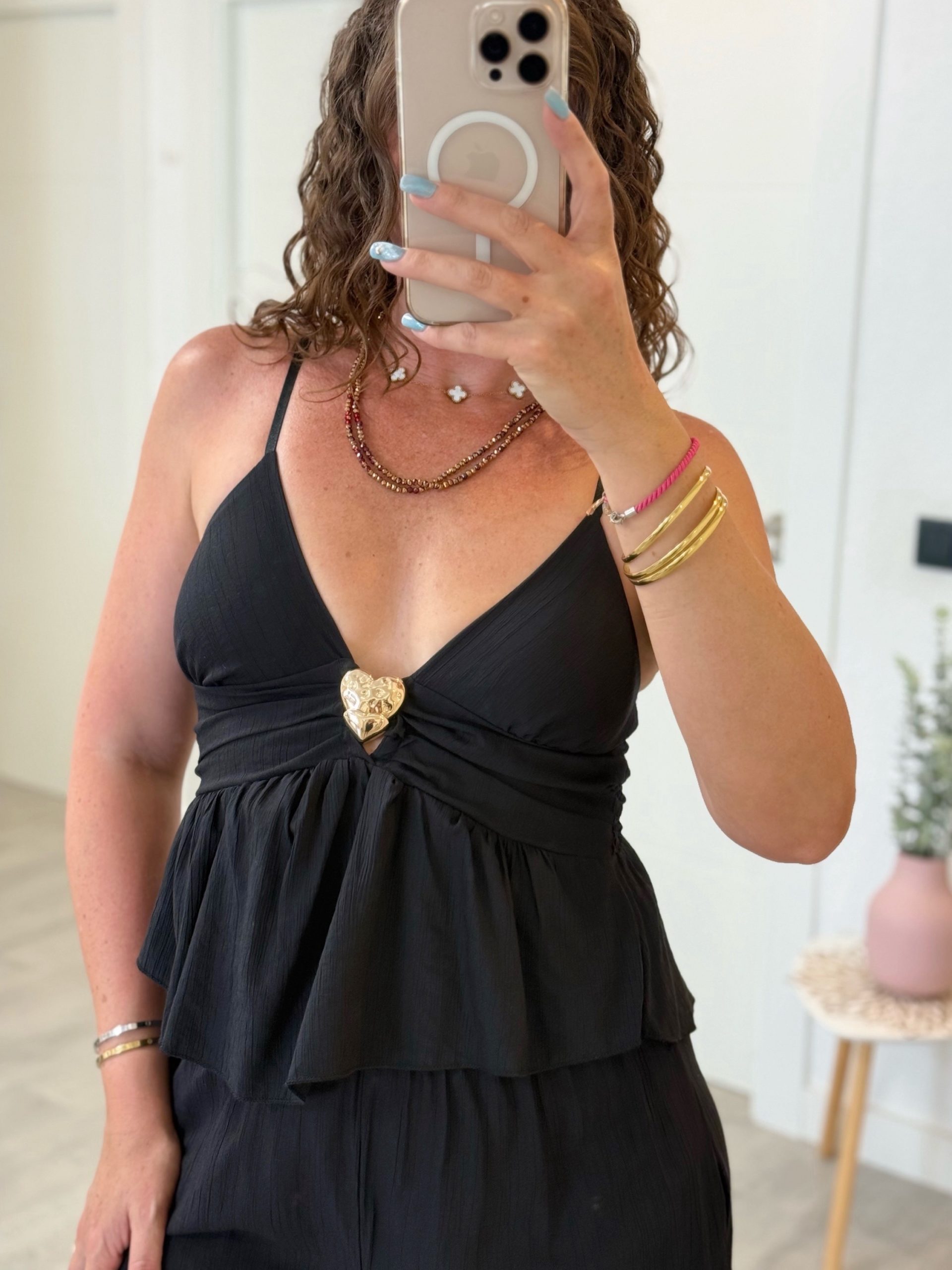 TOP CORAZÓN NEGRO