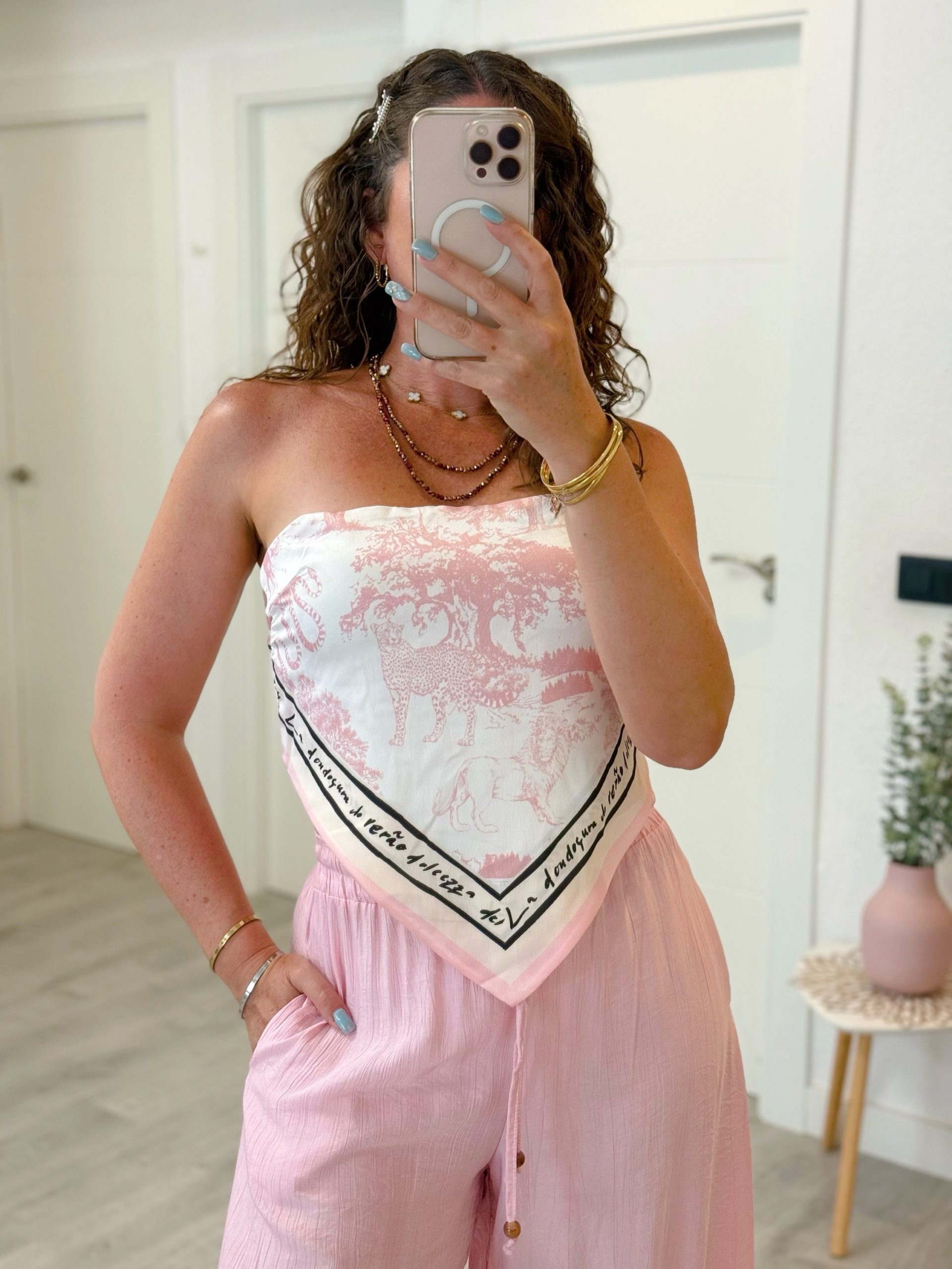 TOP PAÑUELO CON TIRANTES