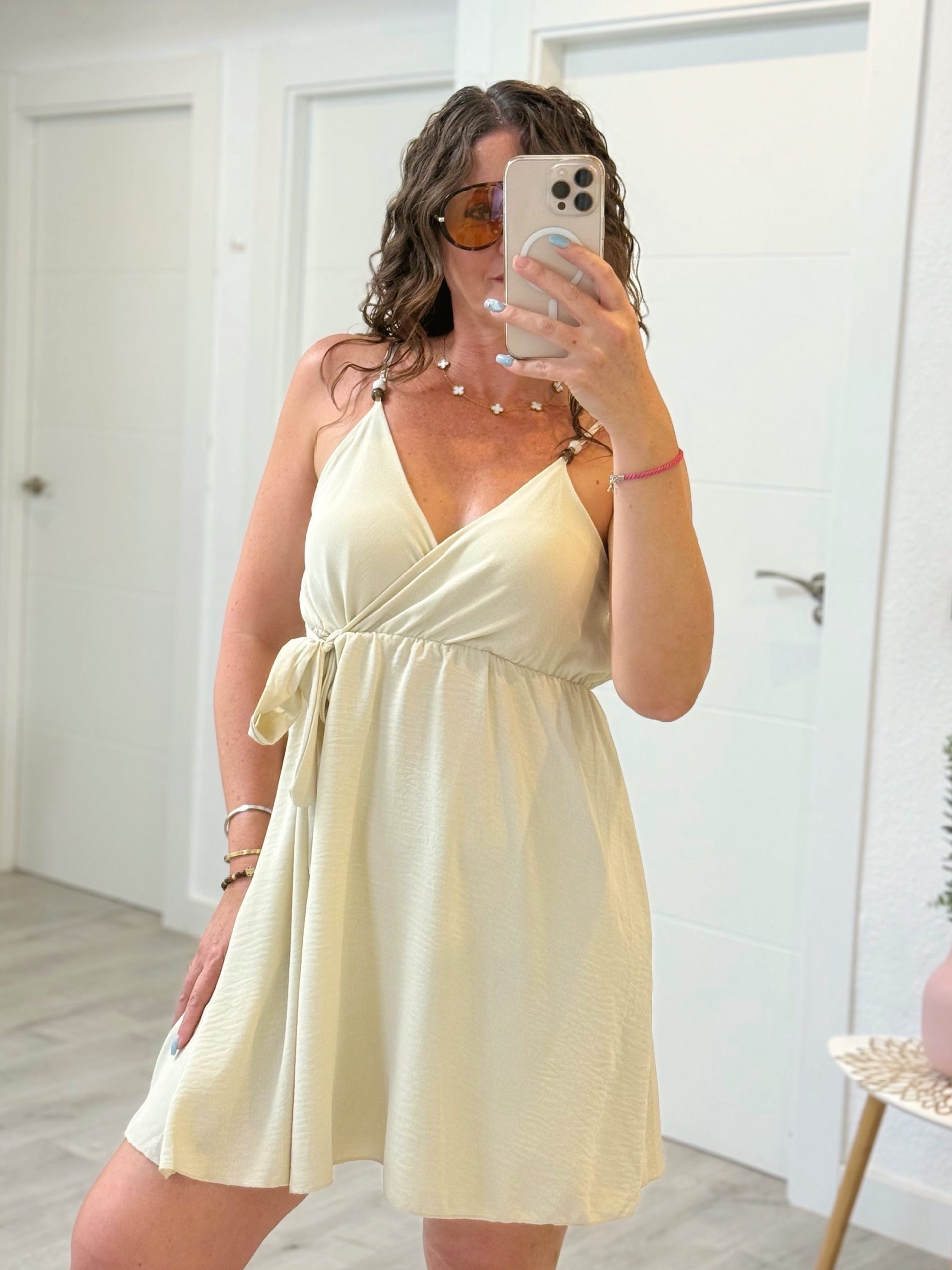 VESTIDO ANA BEIGE