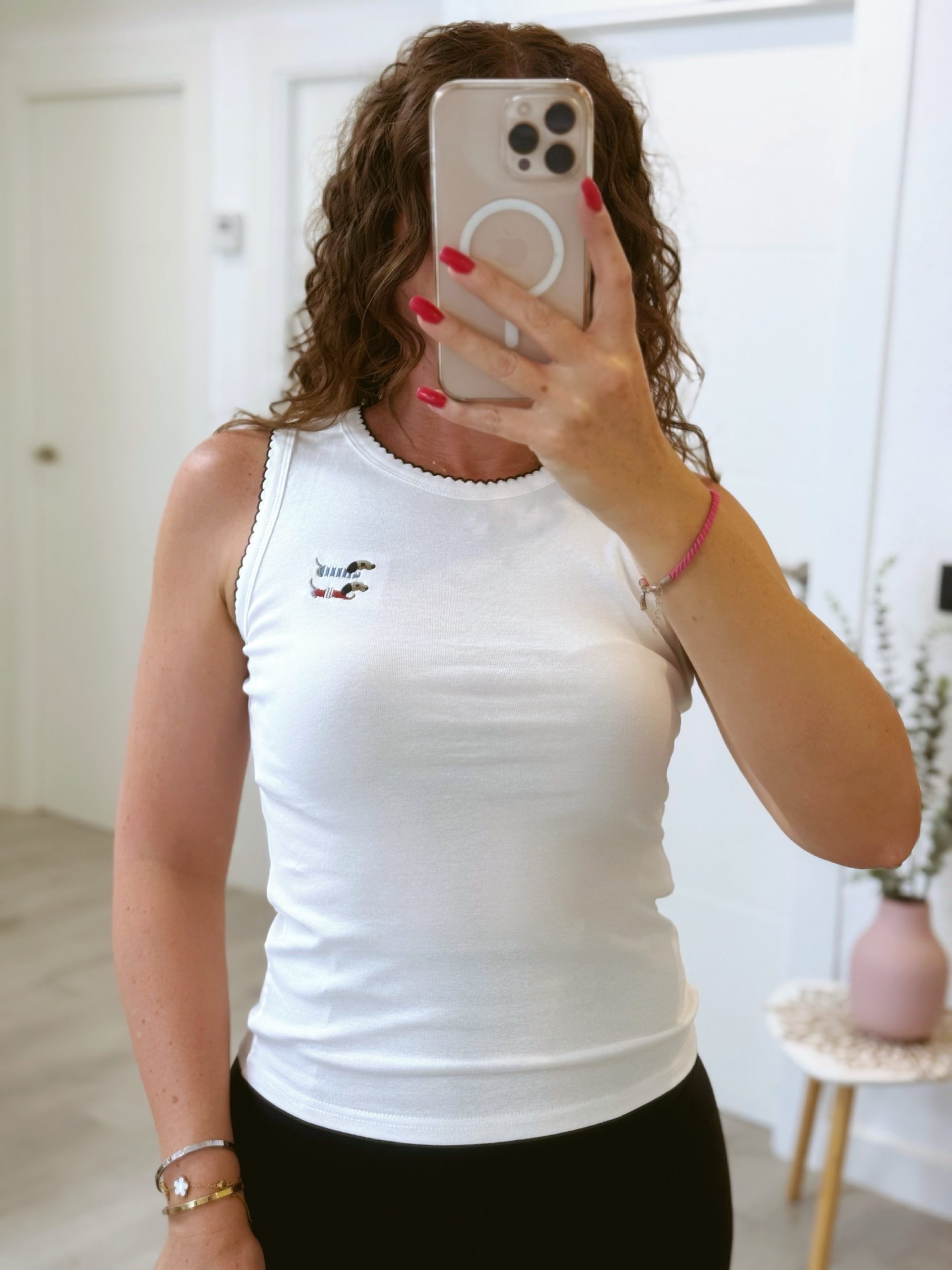 CAMISETA ALGODÓN BLANCA PERRITOS
