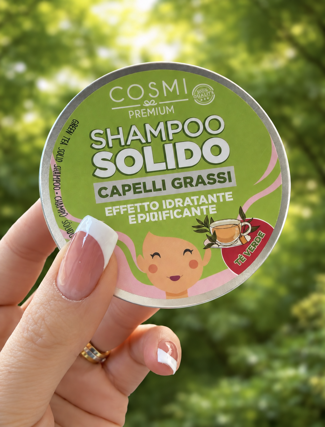 CHAMPÚ SÓLIDO DE TE VERDE