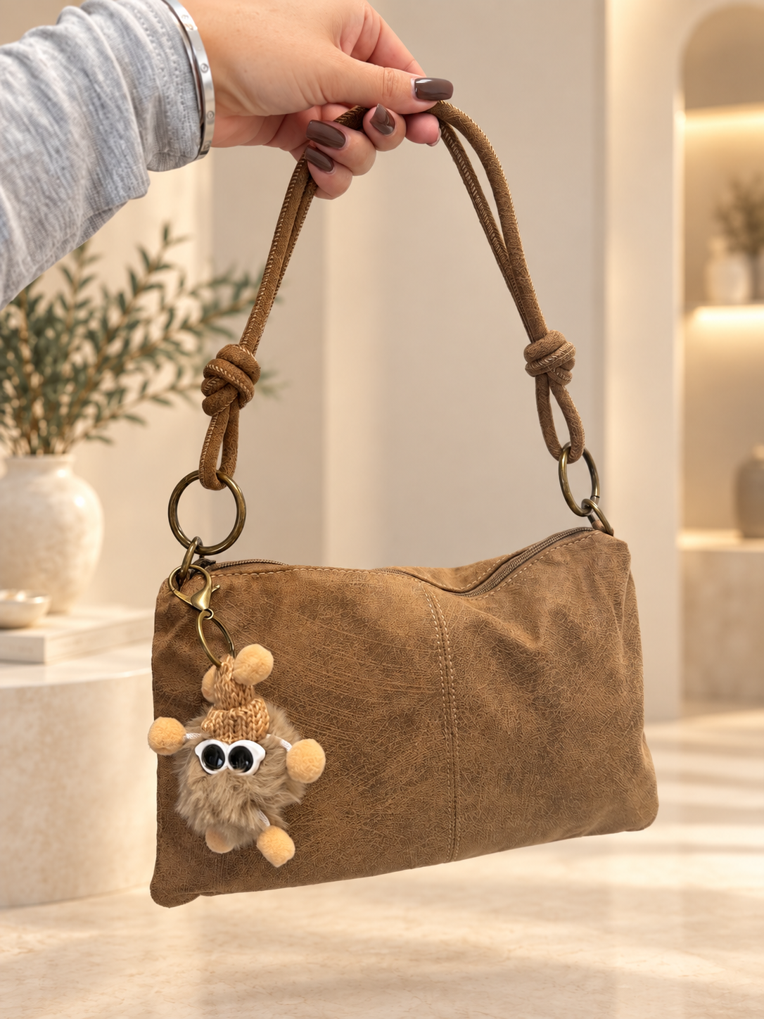 BOLSO CUERDA CON LLAVERO KAKHY