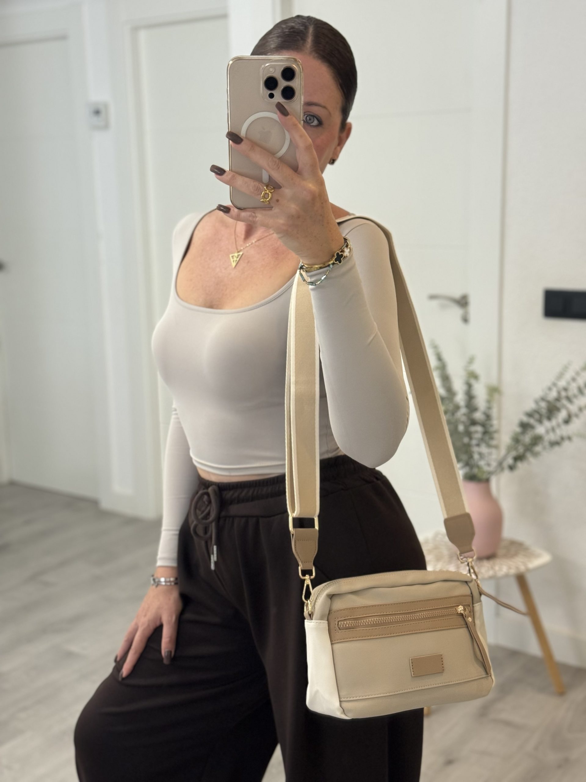 BOLSO TAMARA BEIGE NEW